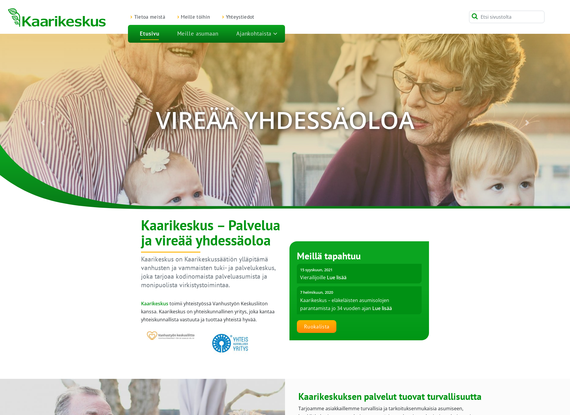 Screenshot for kaarikeskus.fi