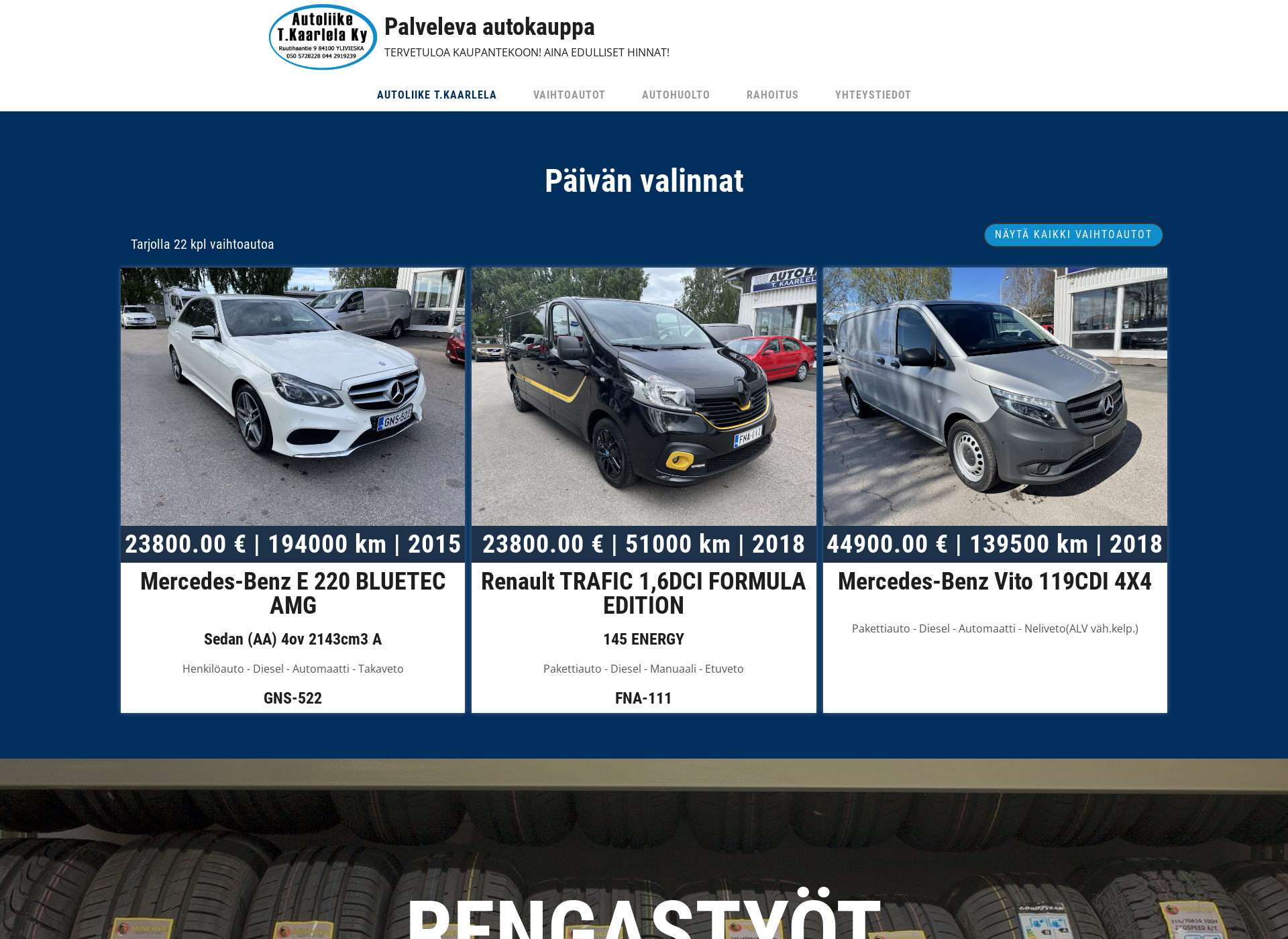 Screenshot for kaarlela.fi
