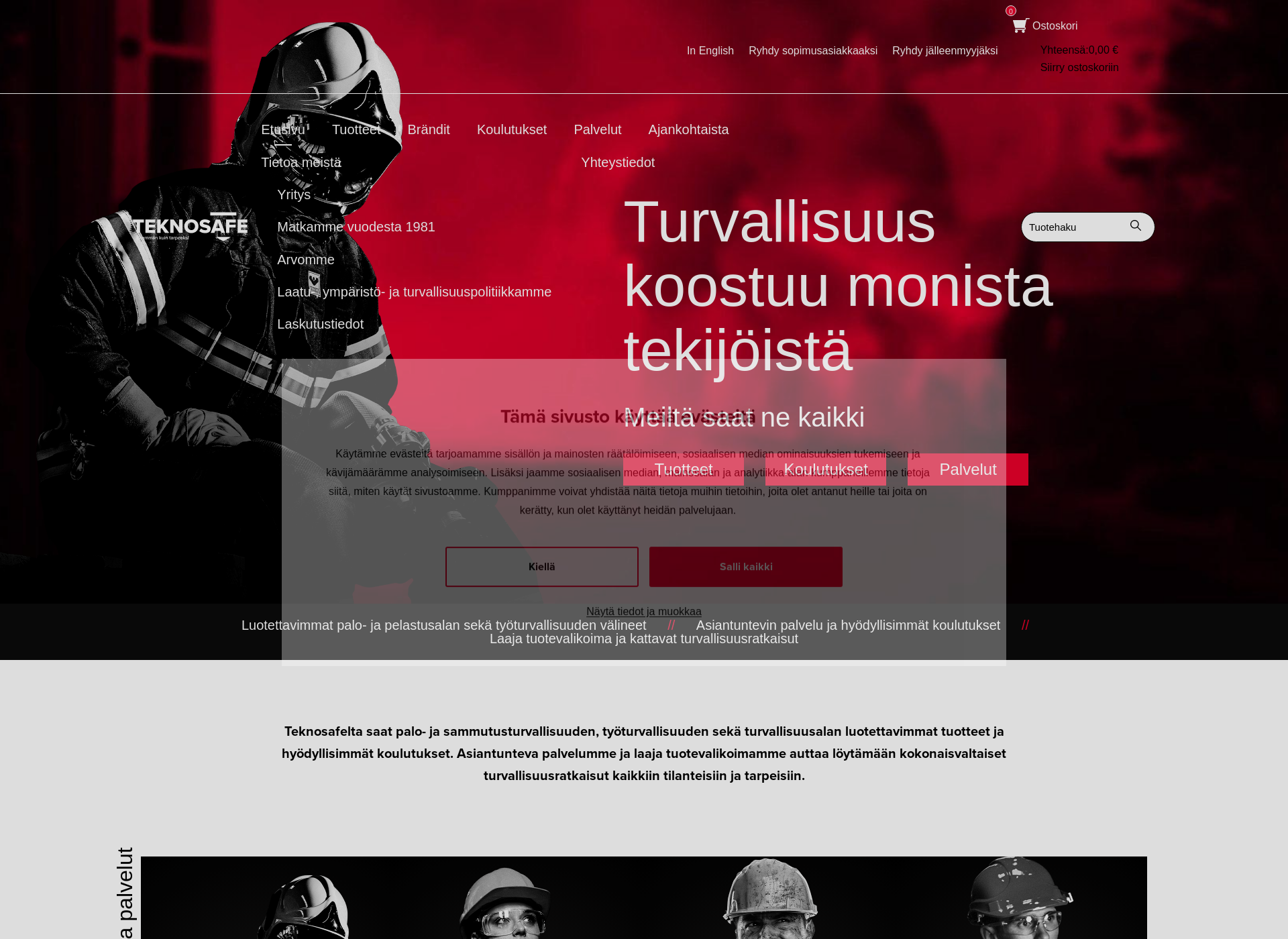 Skärmdump för kaasumittari.fi