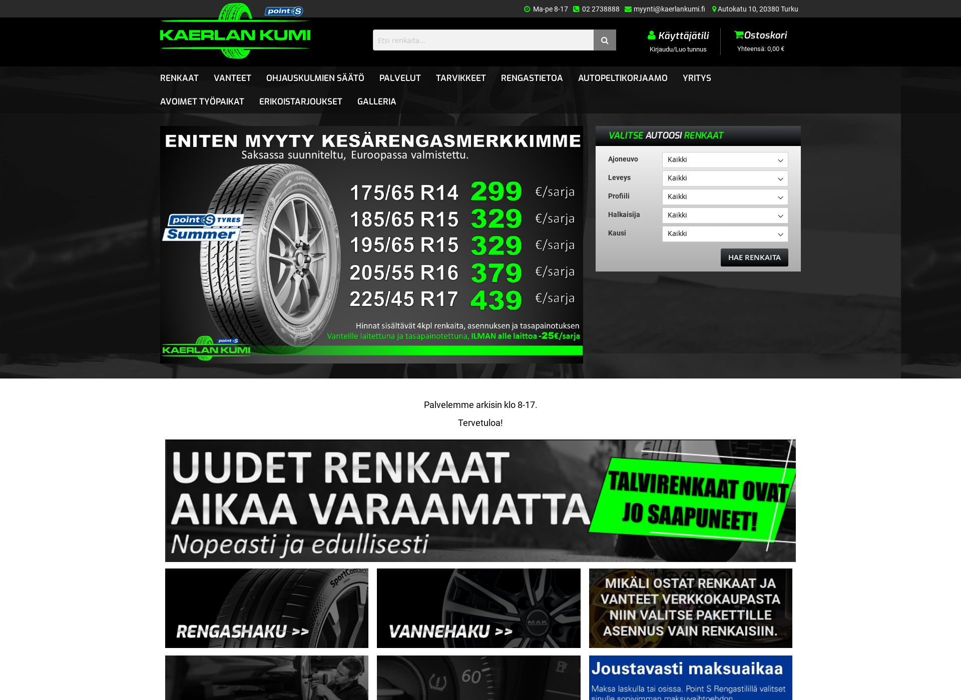 Skärmdump för kaerlankumi.fi
