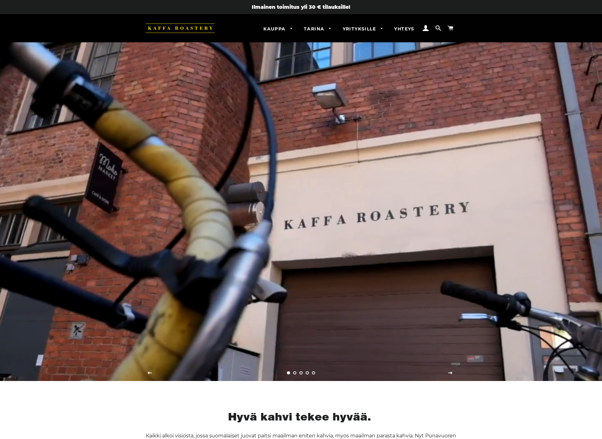 Screenshot for kaffaroastery.fi