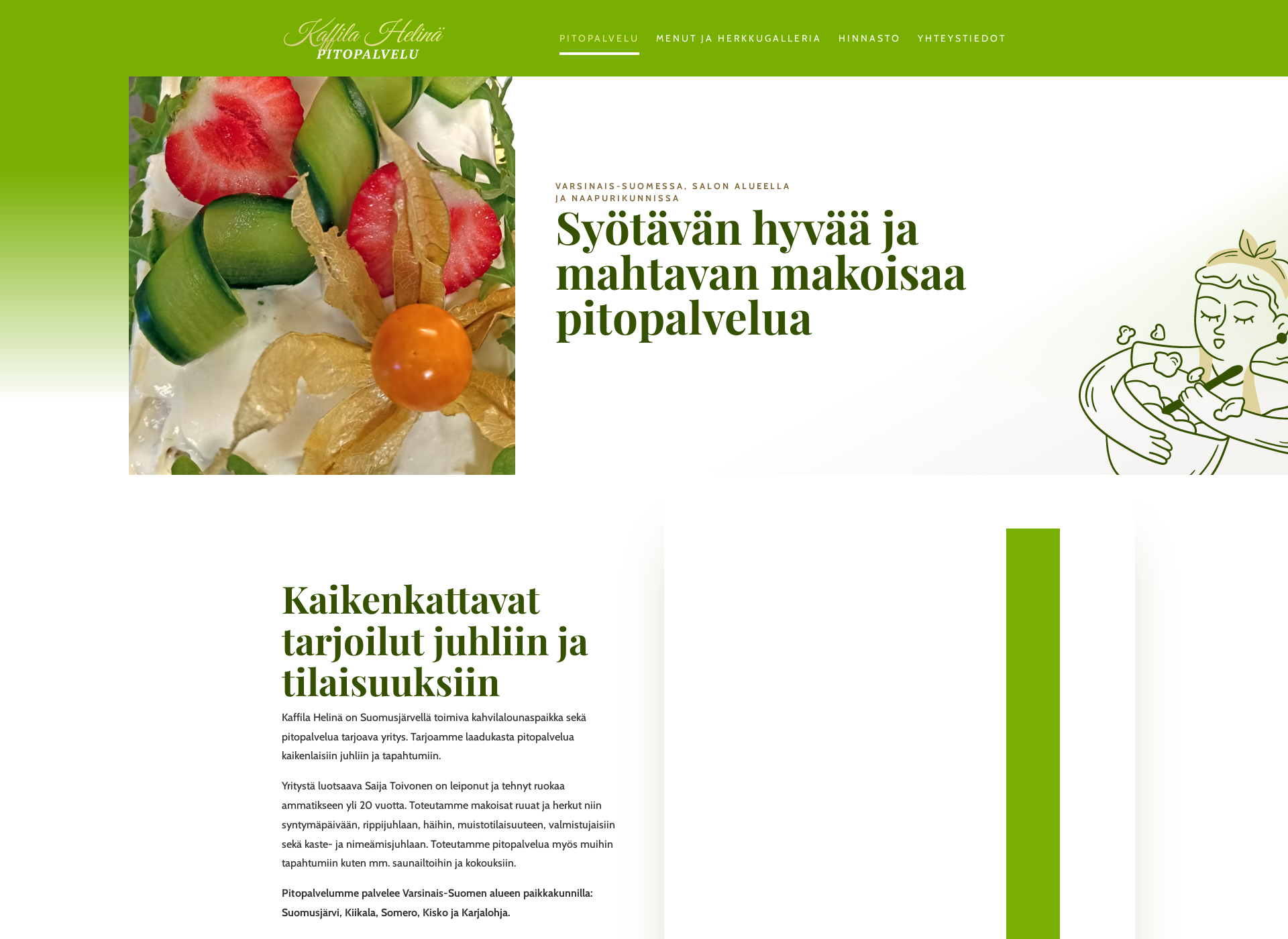 Screenshot for kaffilahelina.fi