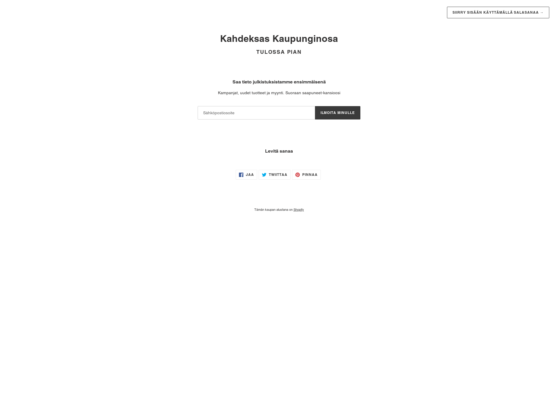 Skärmdump för kahdeksaskaupunginosa.fi