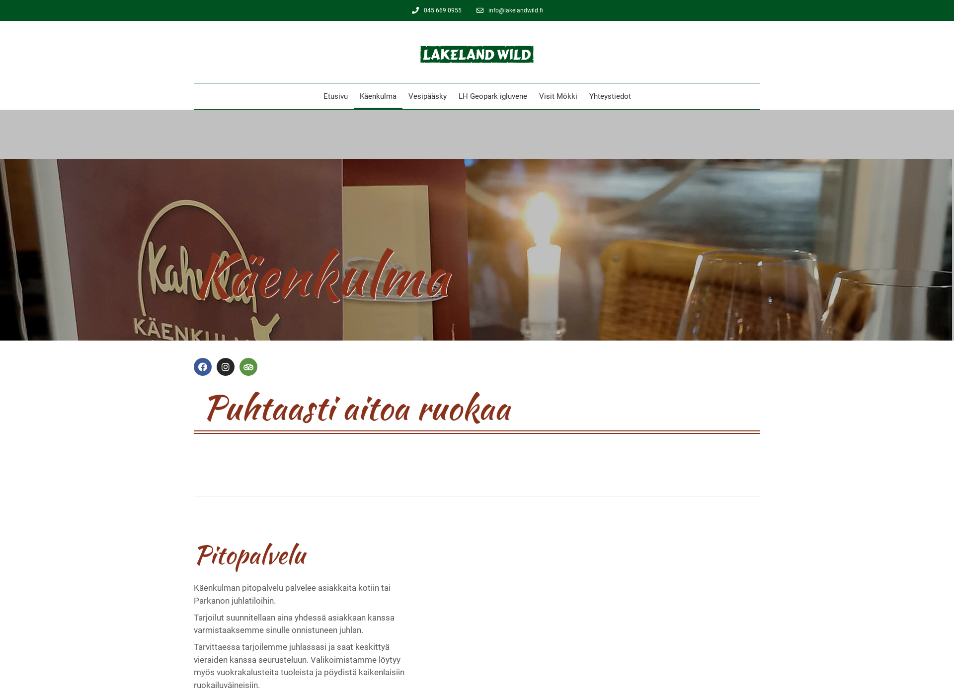 Screenshot for kahvilakaenkulma.fi