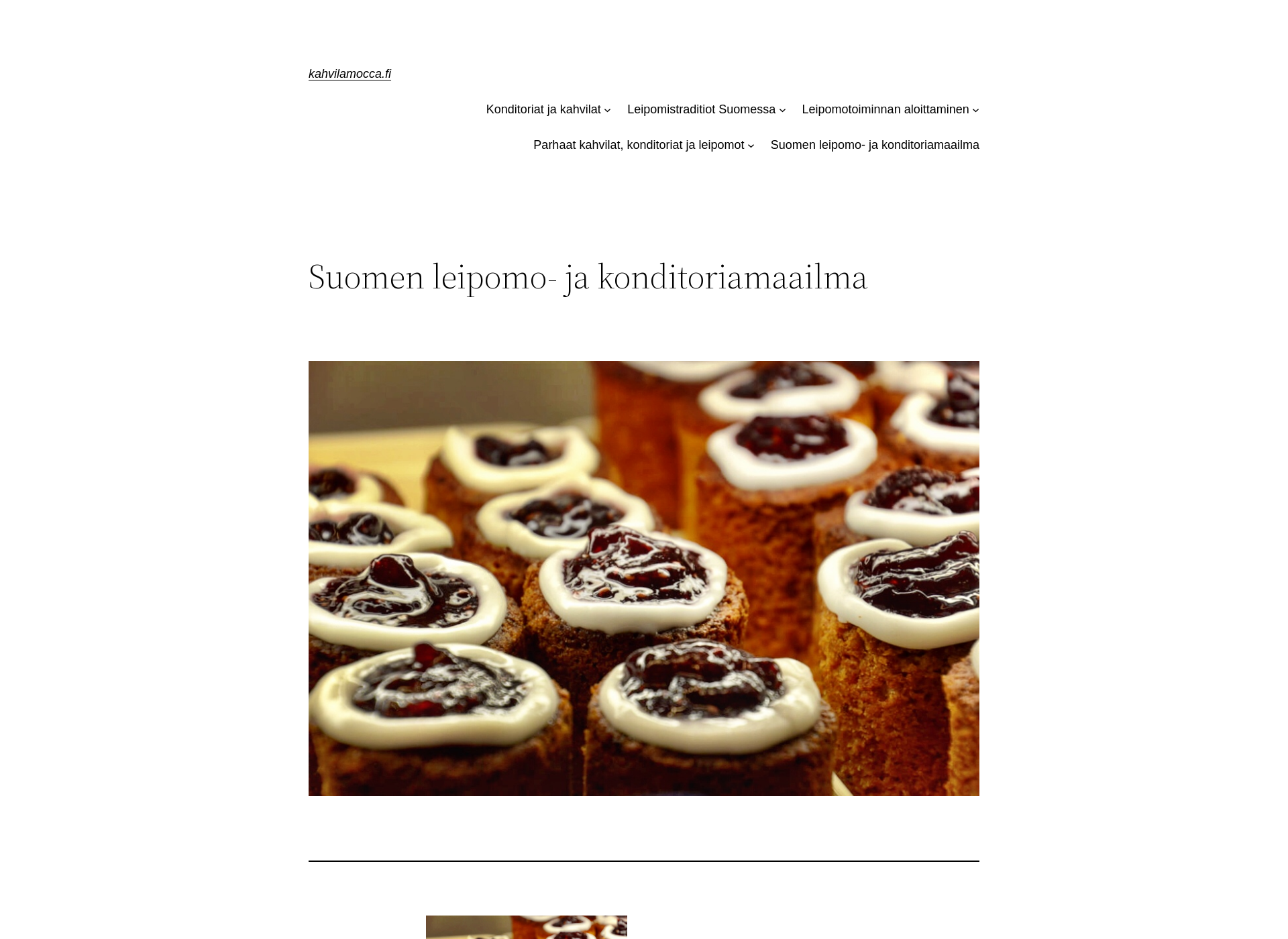 Screenshot for kahvilamocca.fi