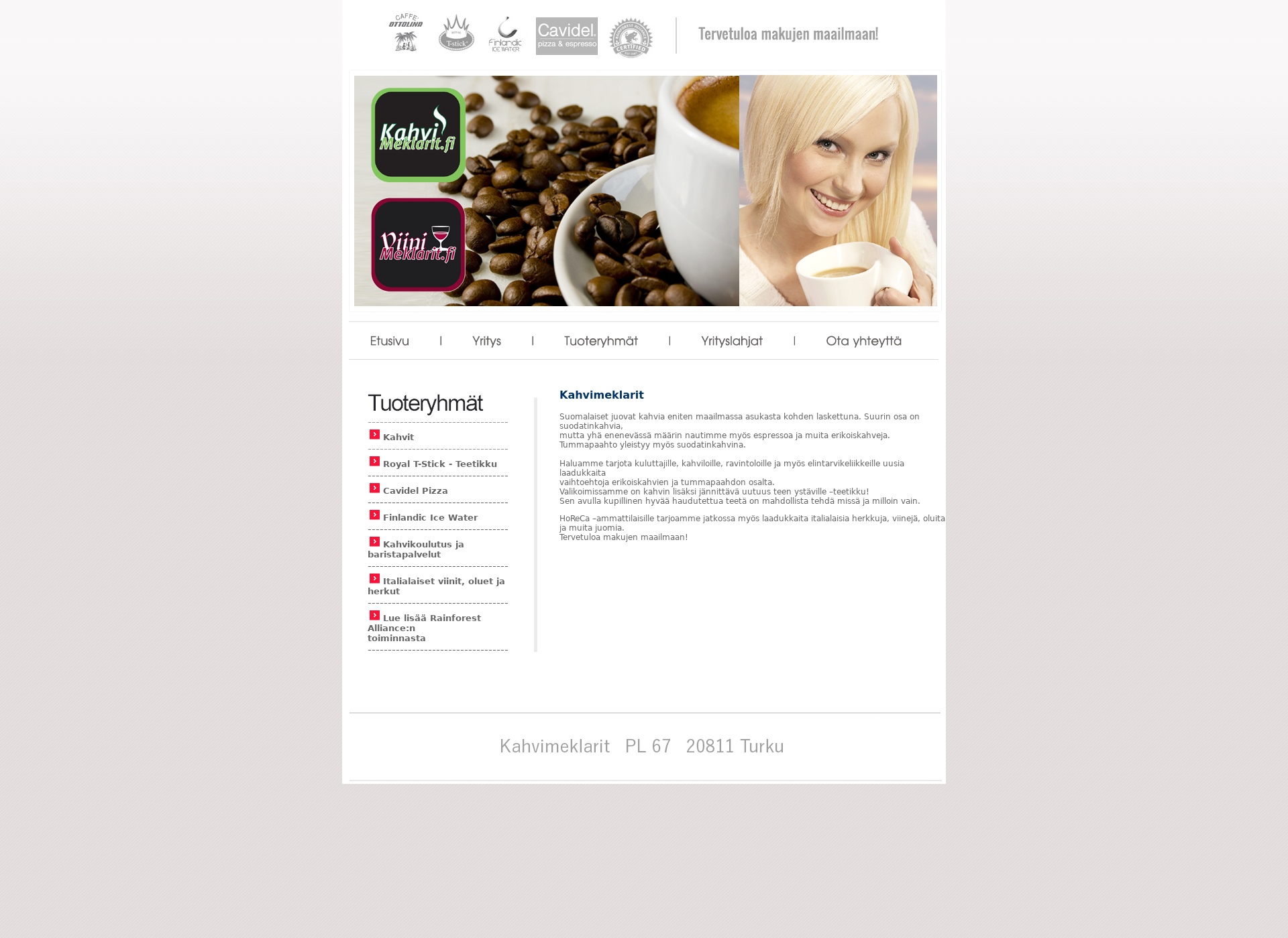Screenshot for kahvimeklarit.fi