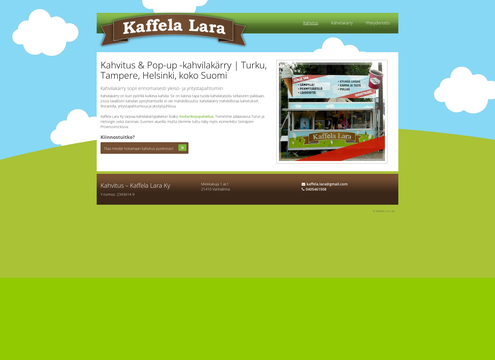 Screenshot for kahvitus.fi