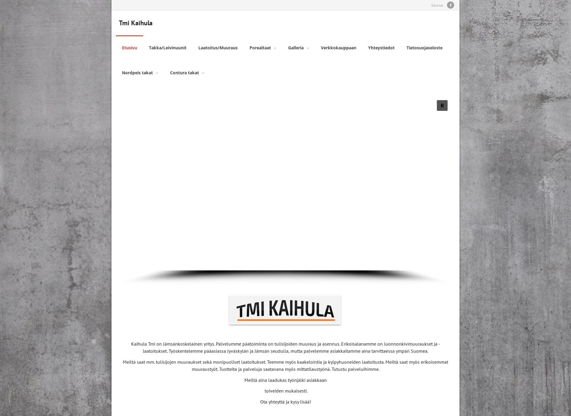 Skärmdump för kaihula.fi