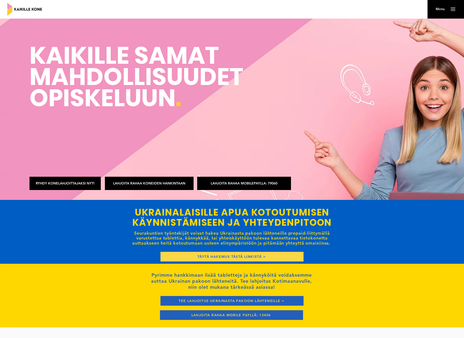 Screenshot for kaikillekone.fi