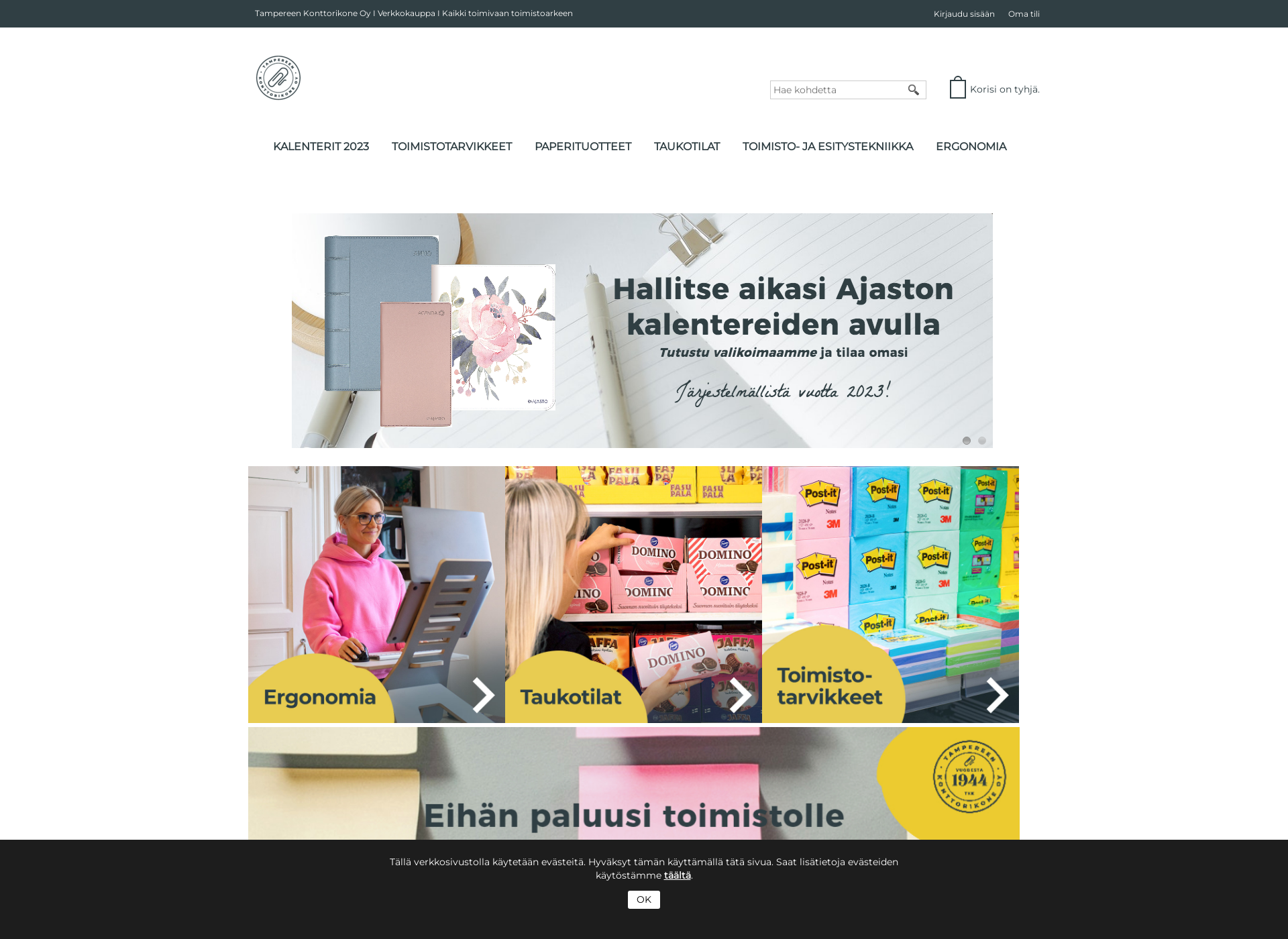 Screenshot for kaikkeakonttoriin.fi