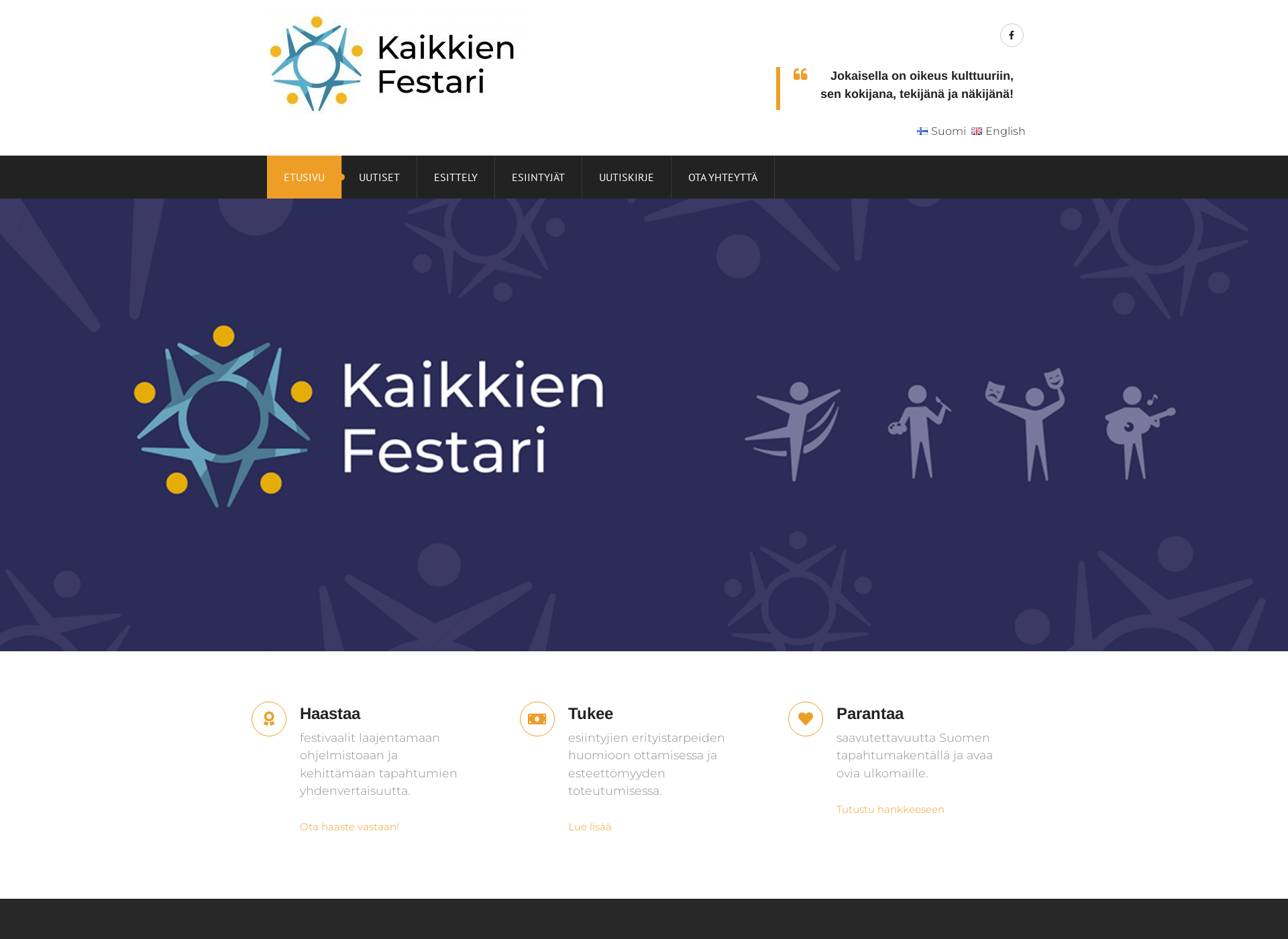 Screenshot for kaikkienfestari.fi