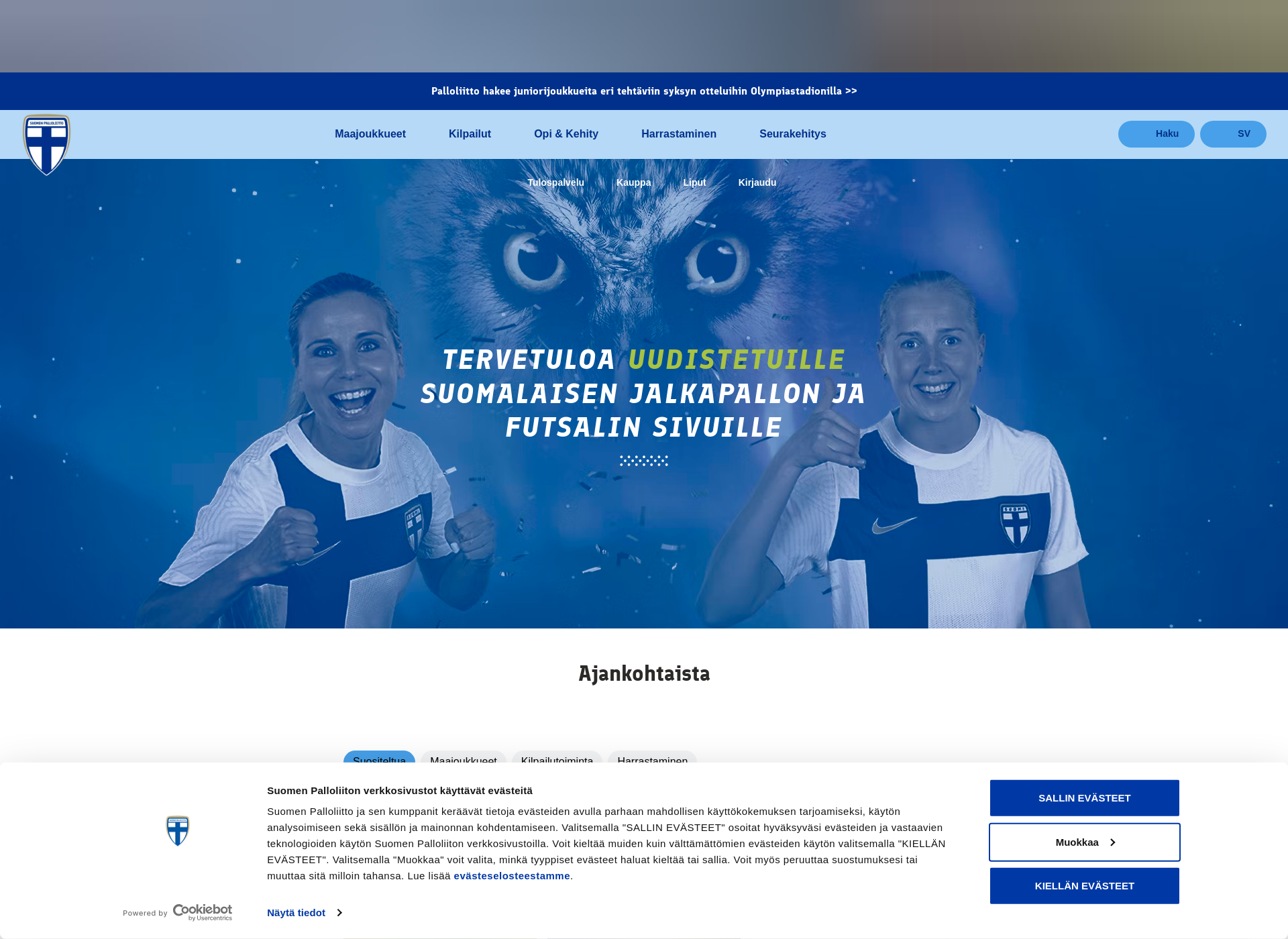 Screenshot for kaikkipelaa.fi