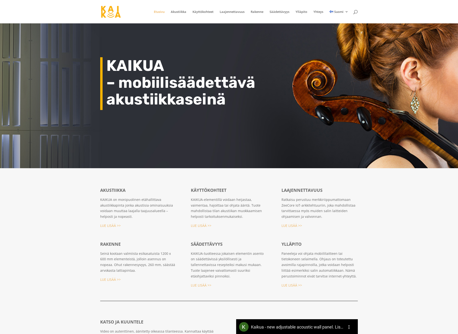 Screenshot for kaikua.fi
