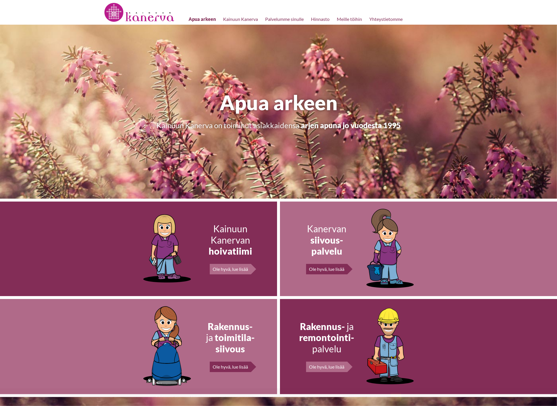 Screenshot for kainuun-kanerva.fi