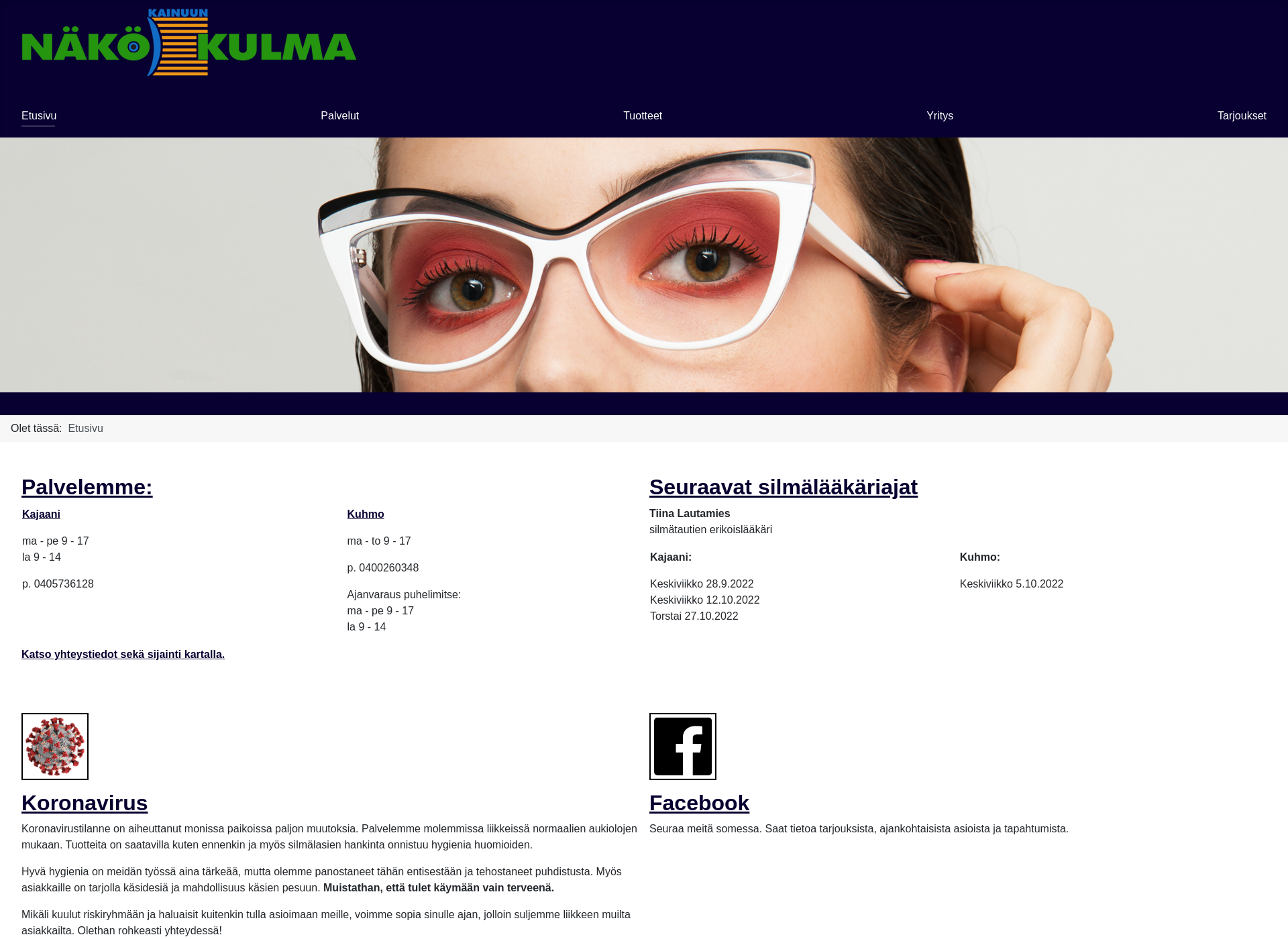 Screenshot for kainuunnakokulma.fi