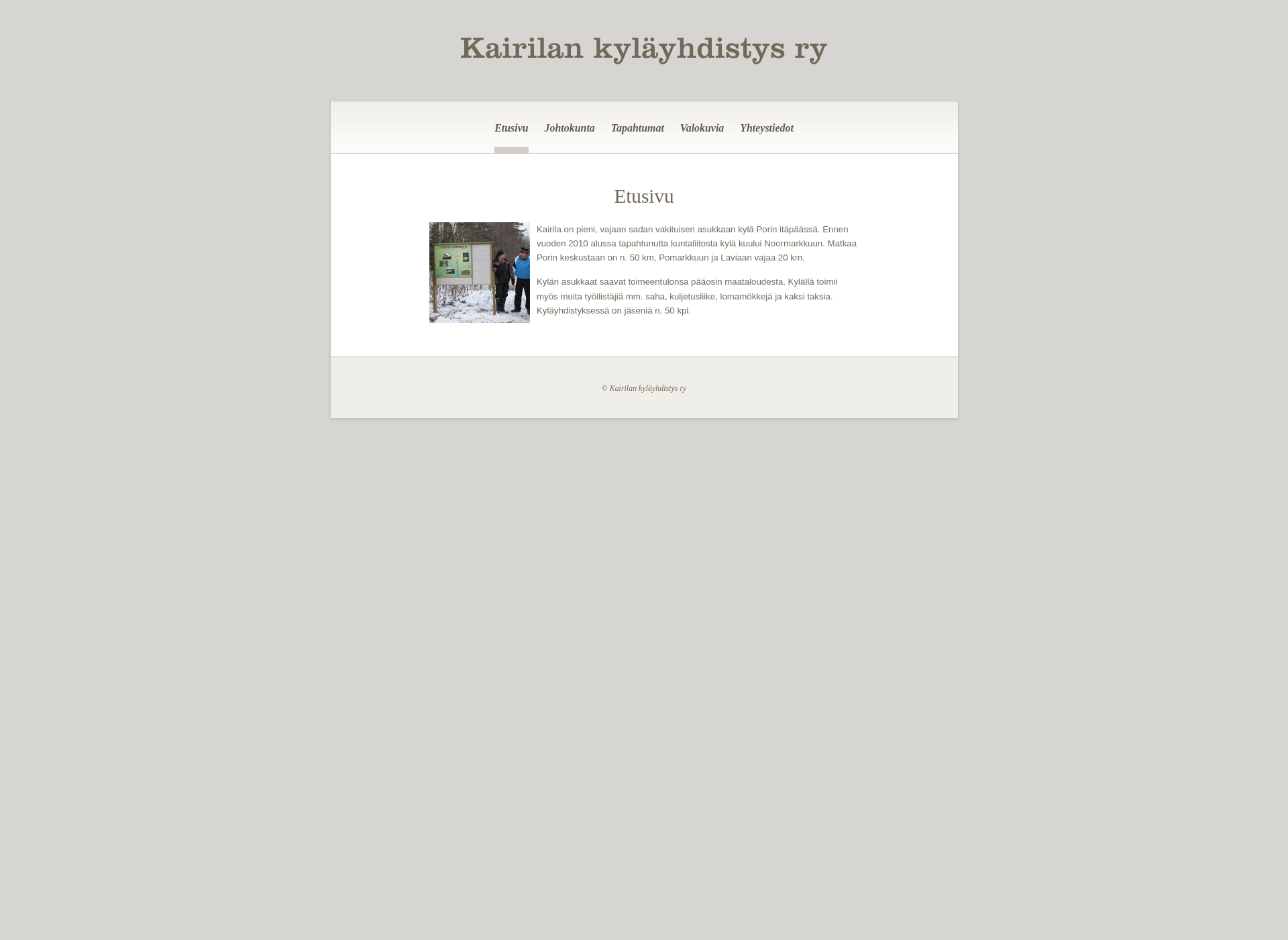 Screenshot for kairila.fi