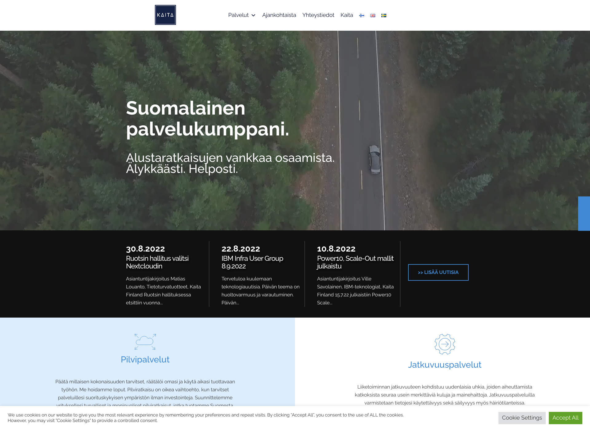 Screenshot for kaita.fi
