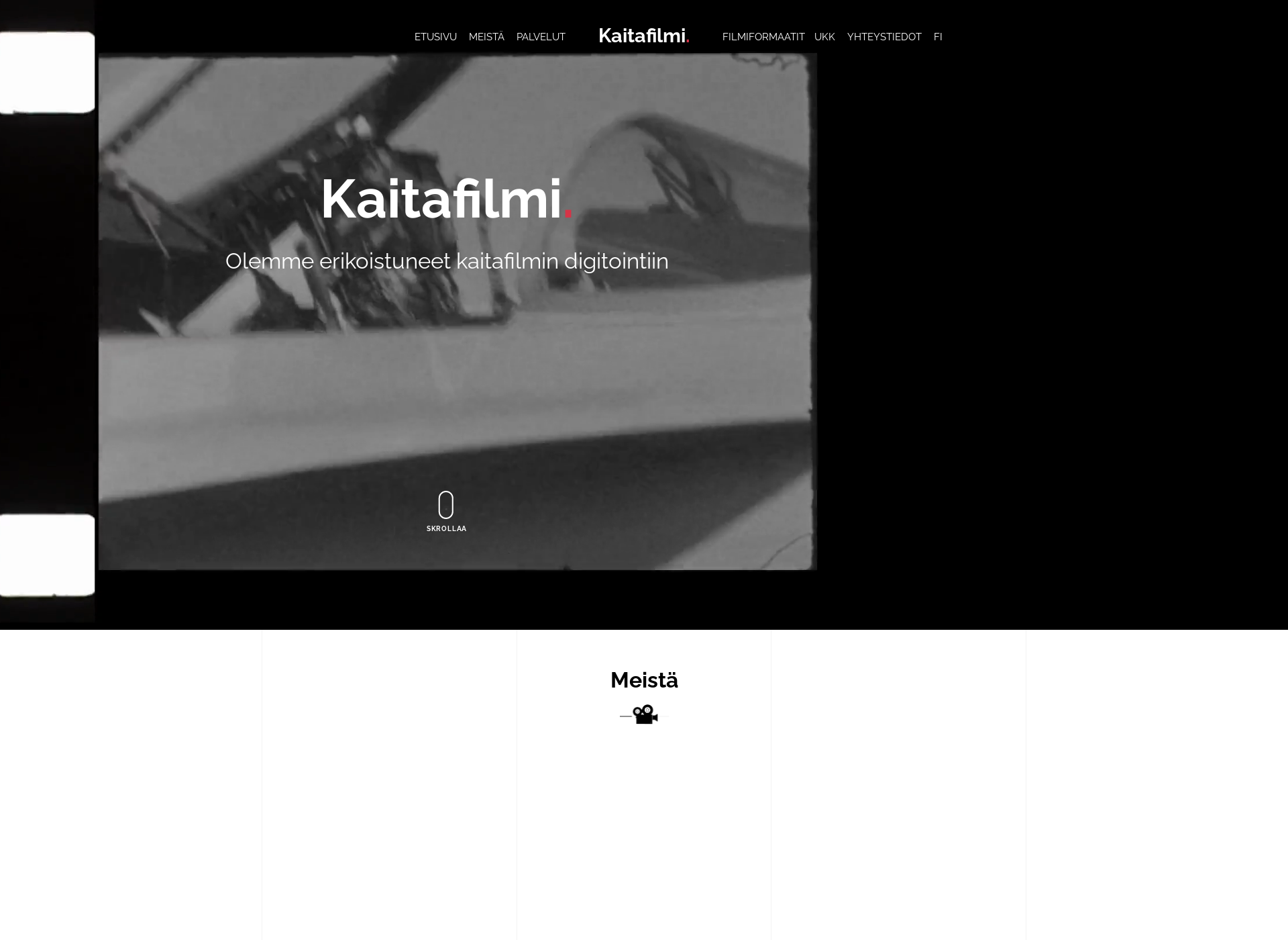 Skärmdump för kaitafilmi.fi