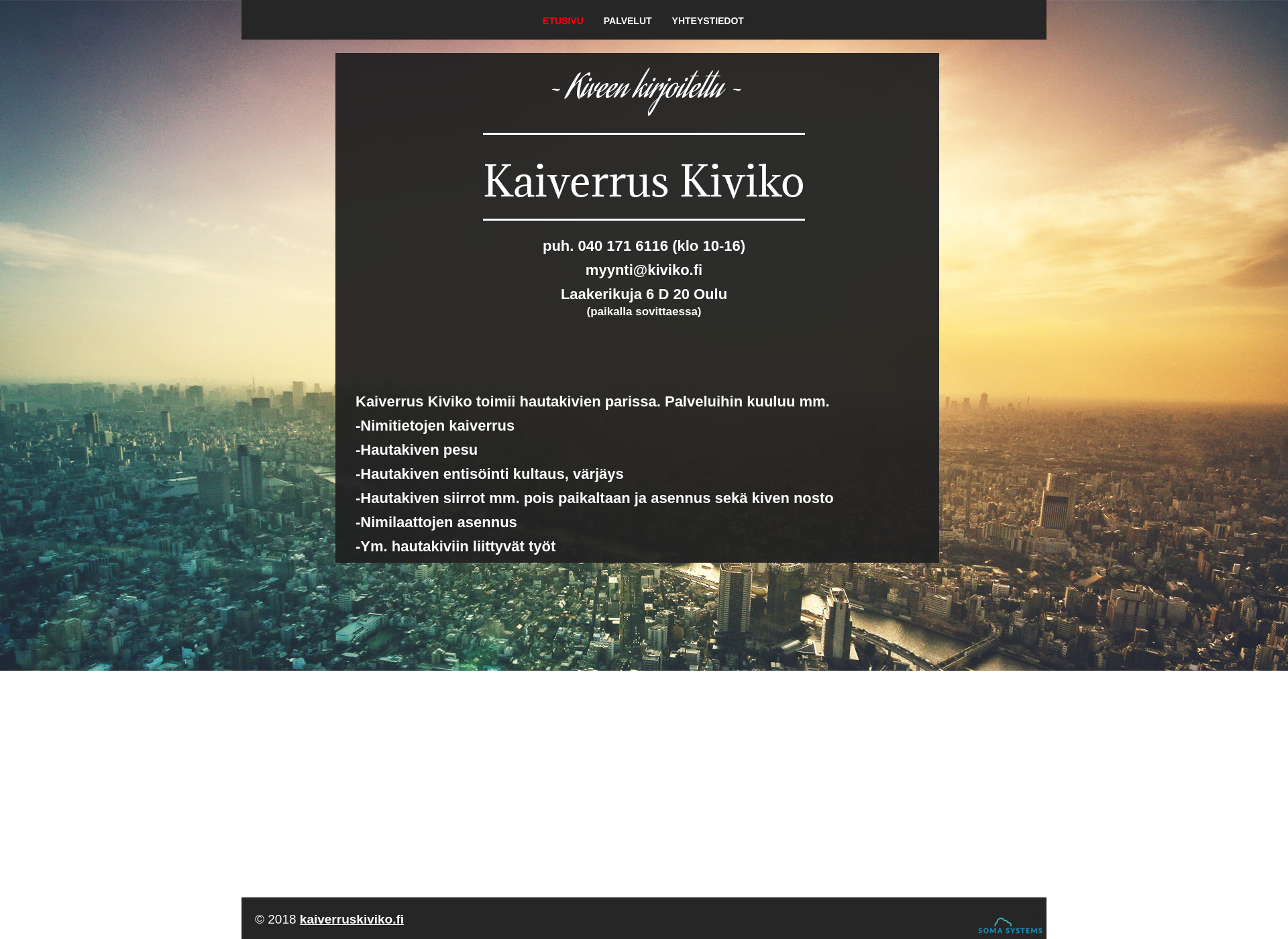 Skärmdump för kaiverrusoulu.fi