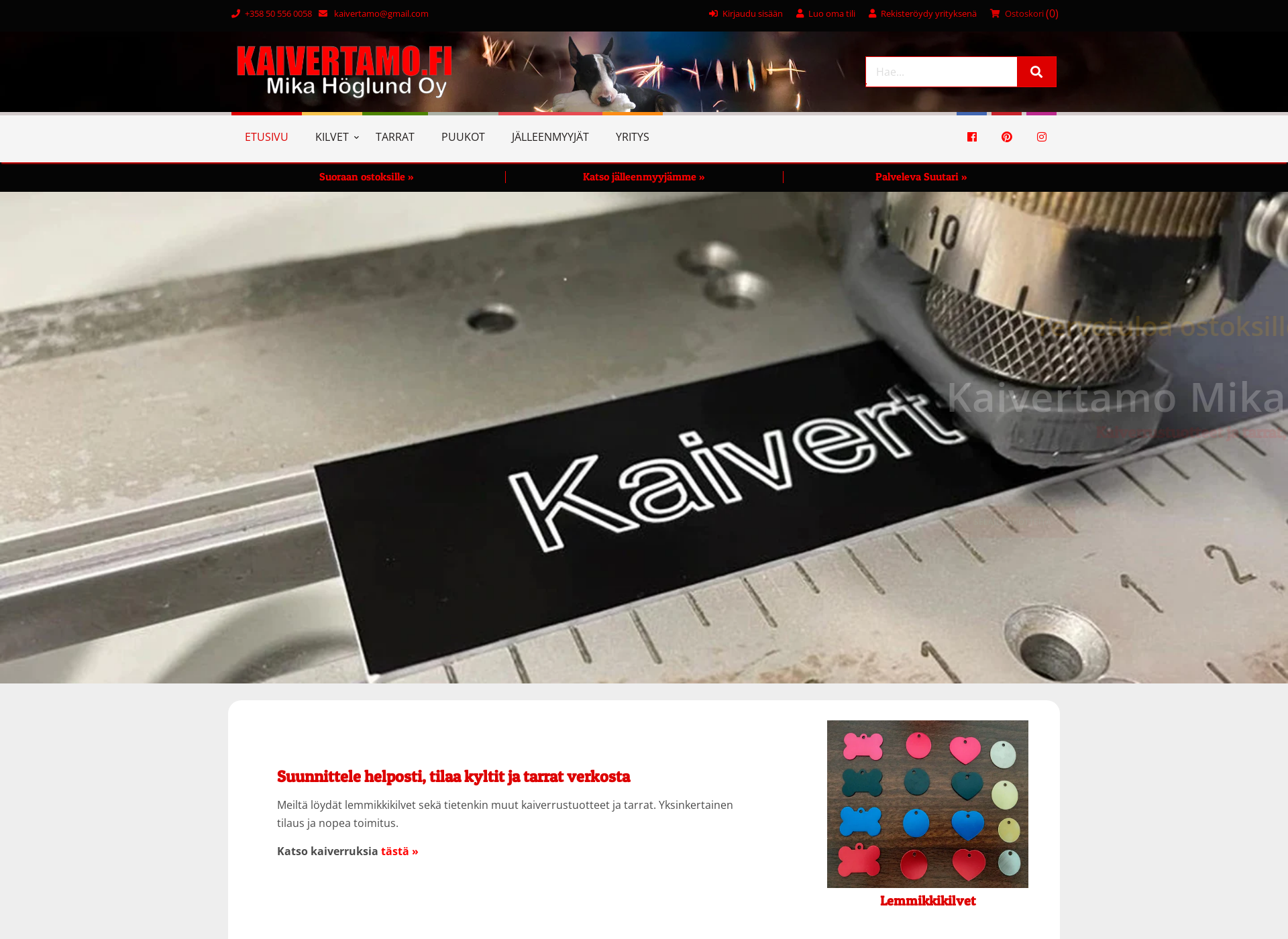 Screenshot for kaivertamo.fi