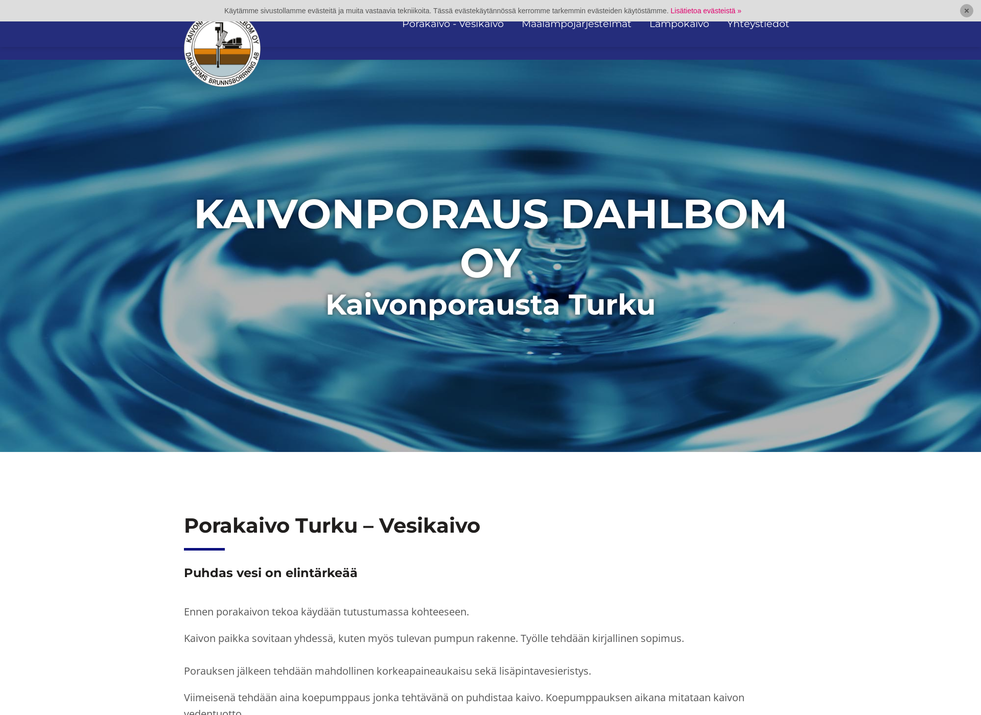 Screenshot for kaivonporausturku.fi