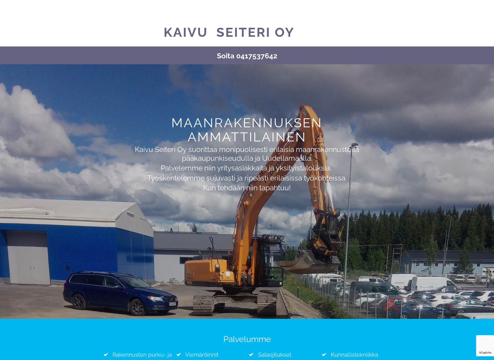 Screenshot for kaivuseiteri.fi