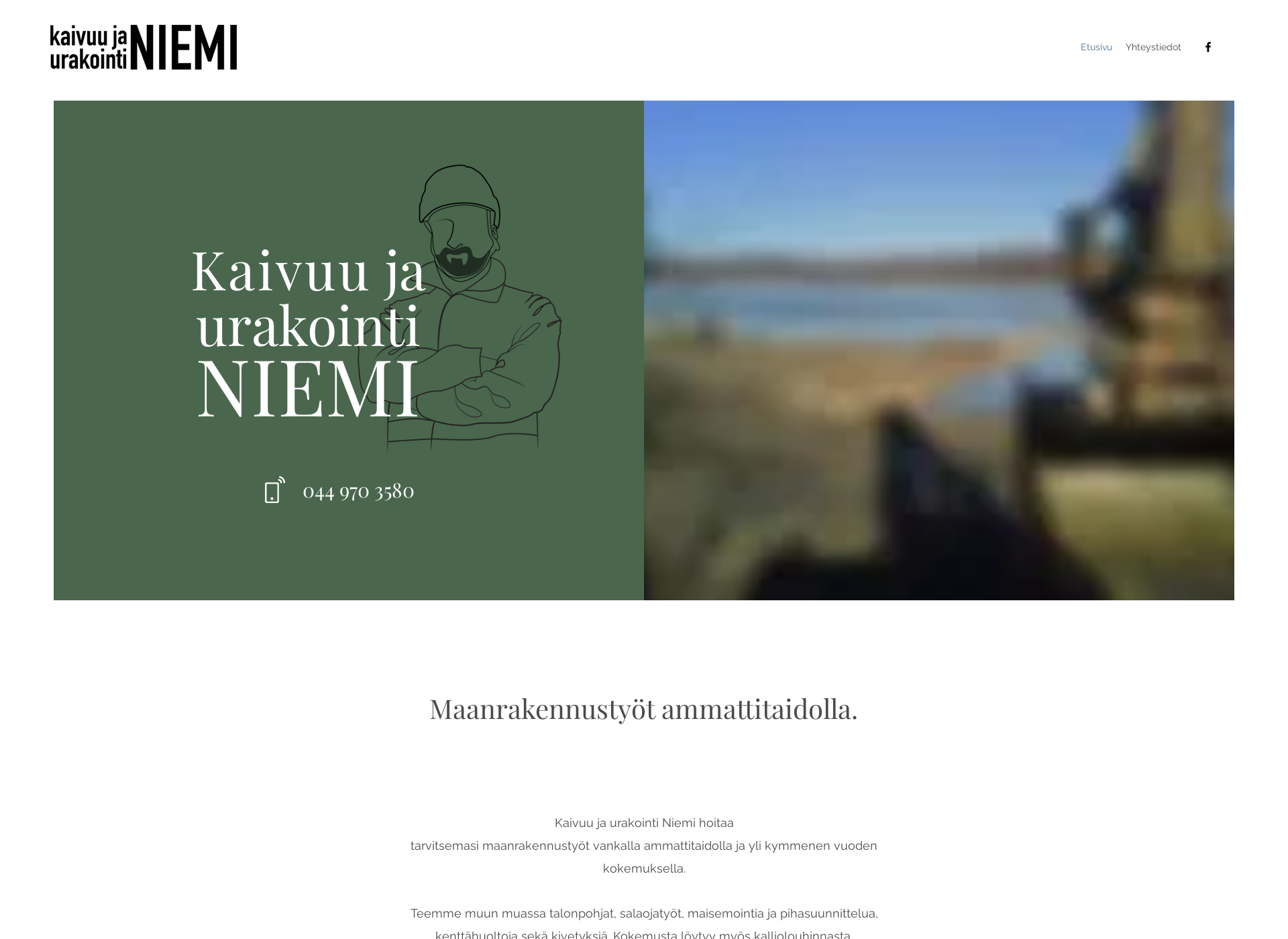 Screenshot for kaivuujaurakointiniemi.fi