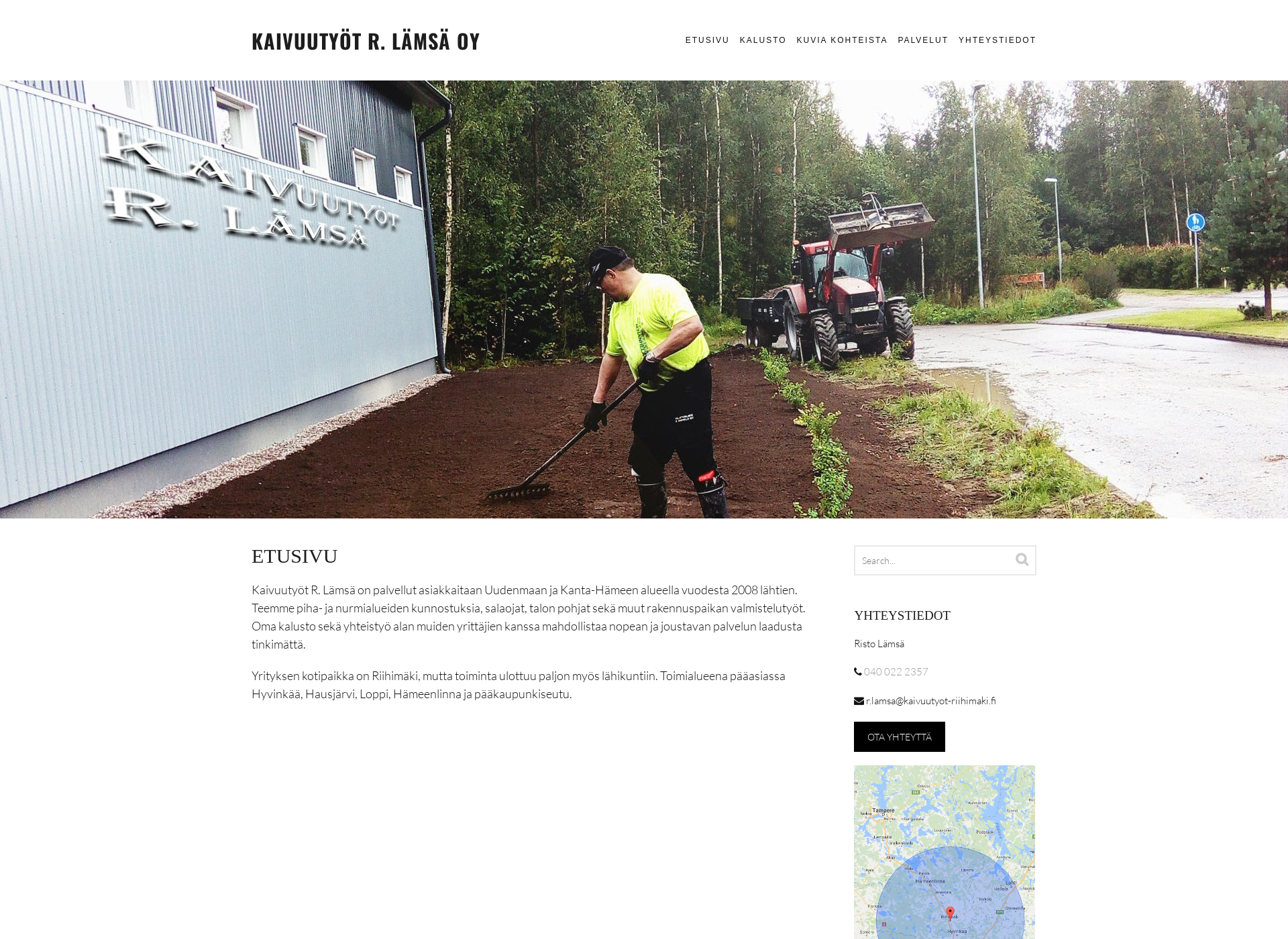 Screenshot for kaivuutyot-riihimaki.fi