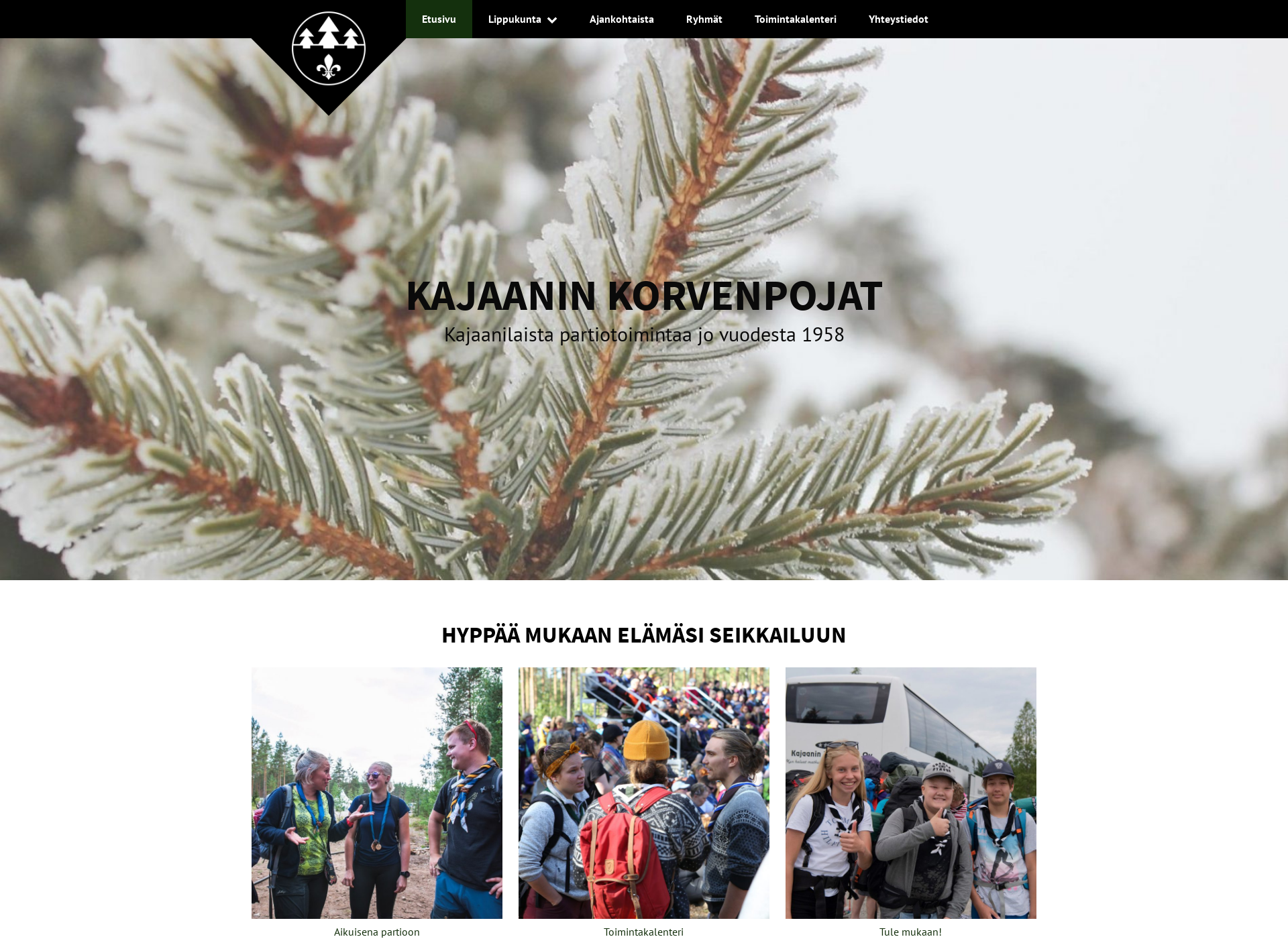 Screenshot for kajaaninkorvenpojat.fi