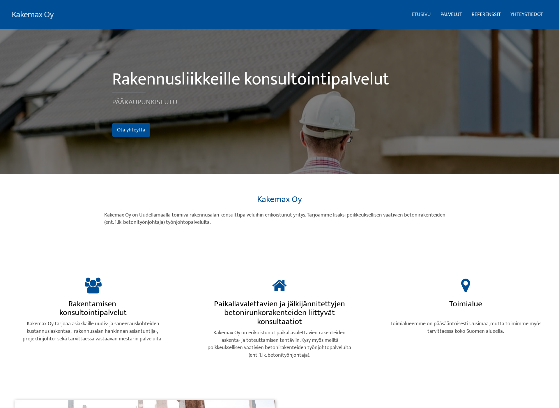 Skärmdump för kakemax.fi