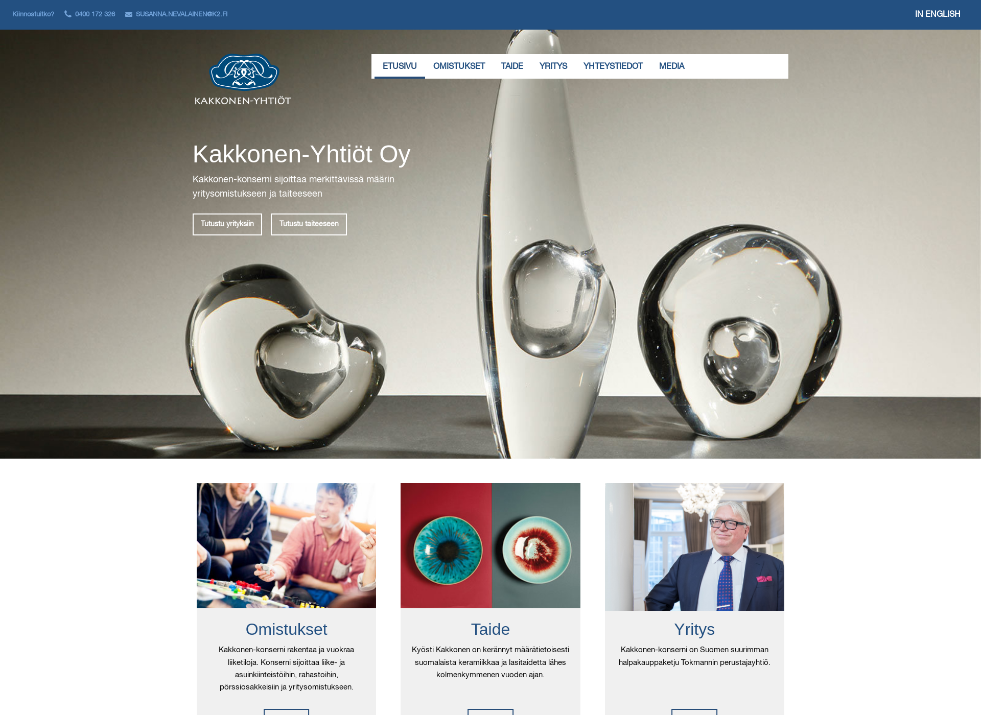 Screenshot for kakkonenyhtiöt.fi