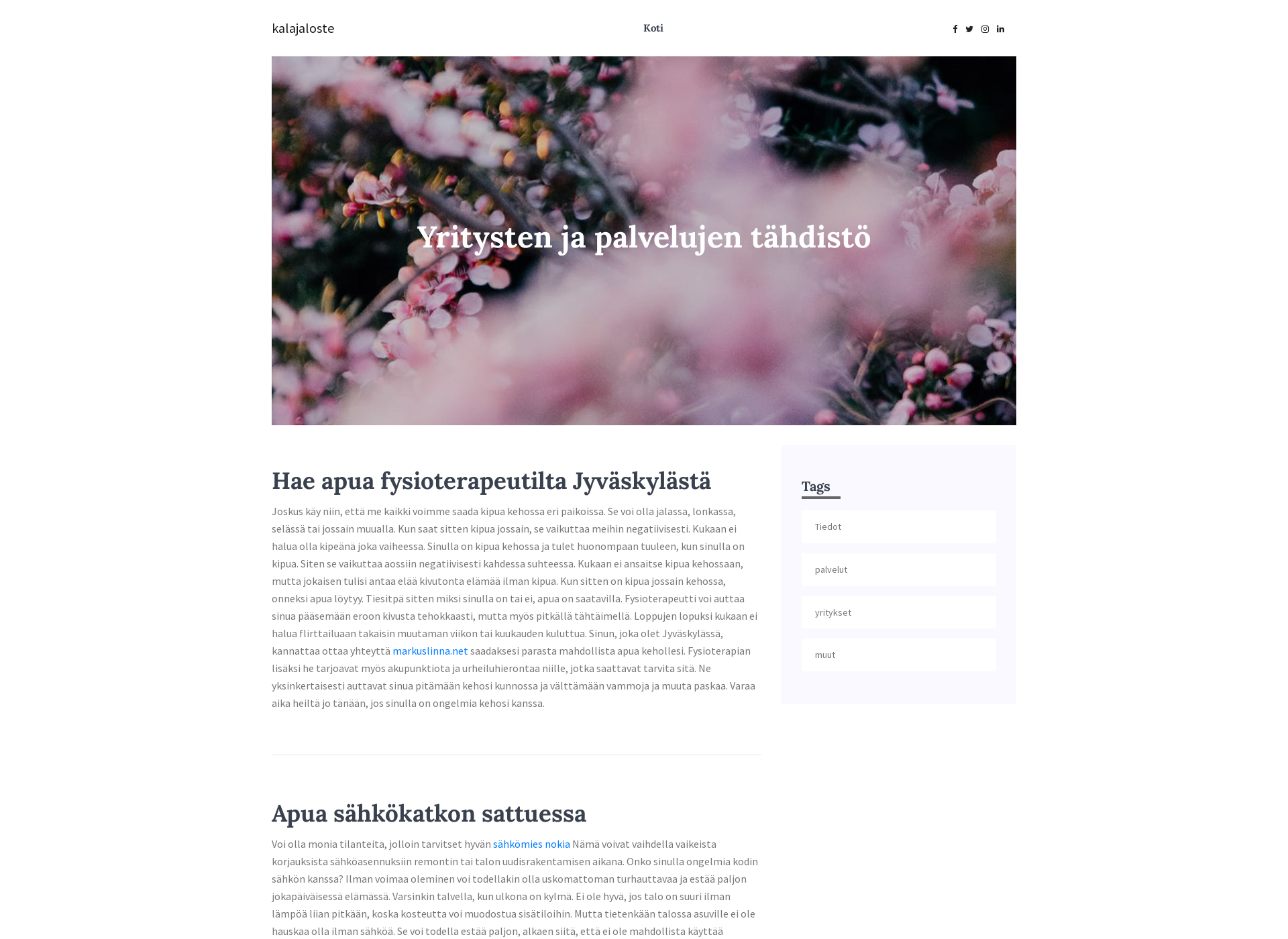 Screenshot for kalajaloste.fi