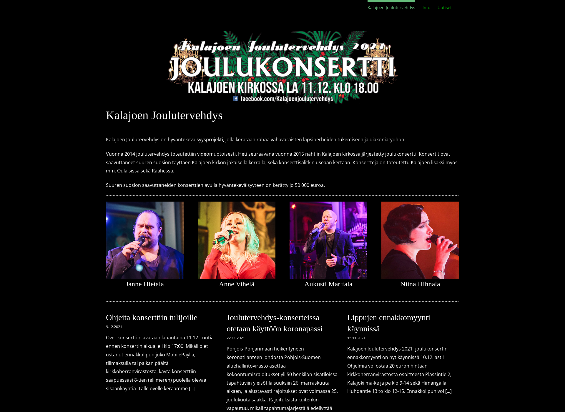 Screenshot for kalajoenjoulutervehdys.fi