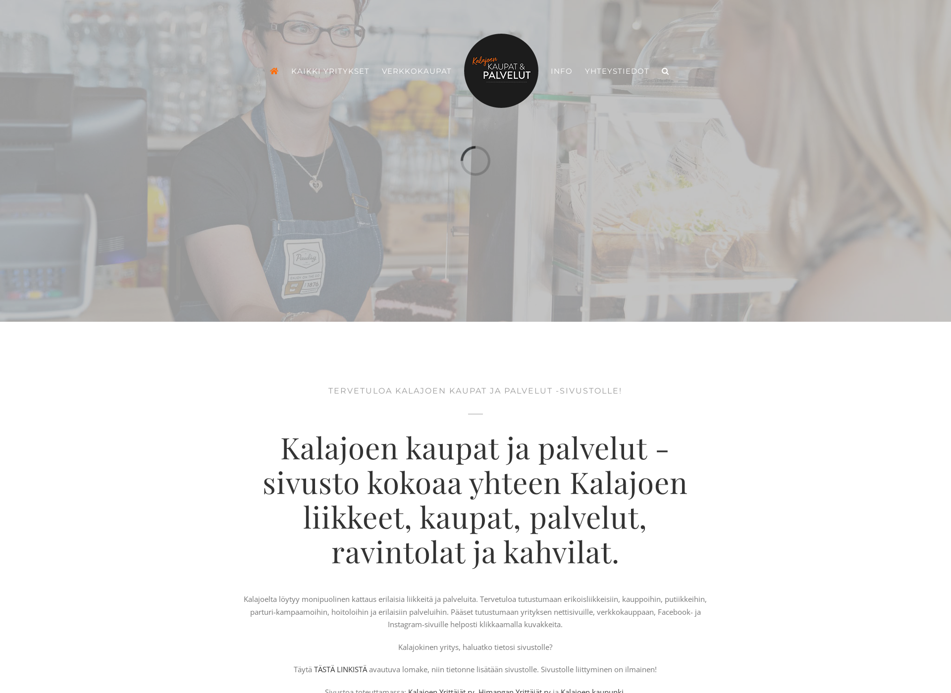 Skärmdump för kalajoenkaupat.fi
