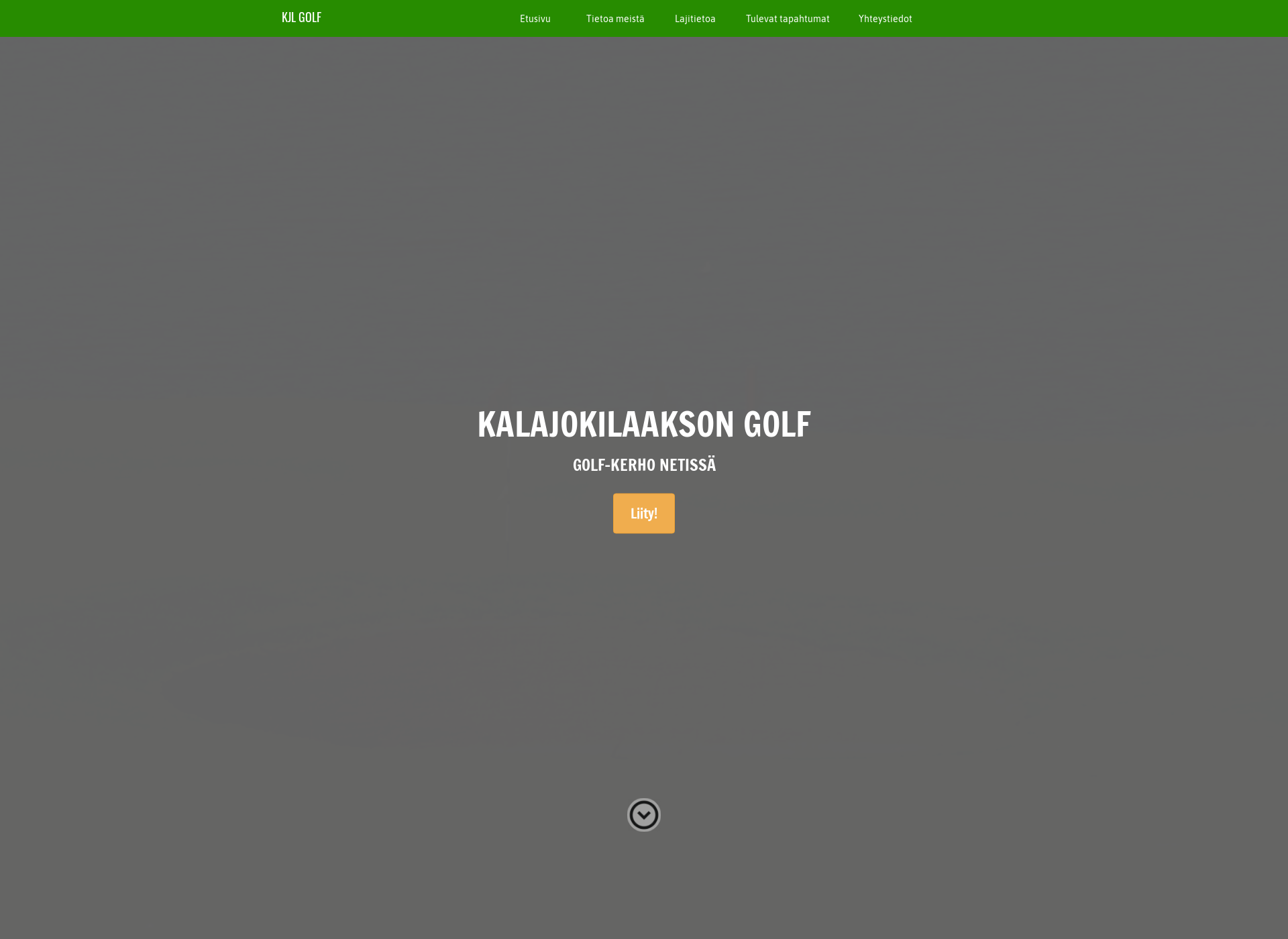 Skärmdump för kalajokilaaksongolf.fi