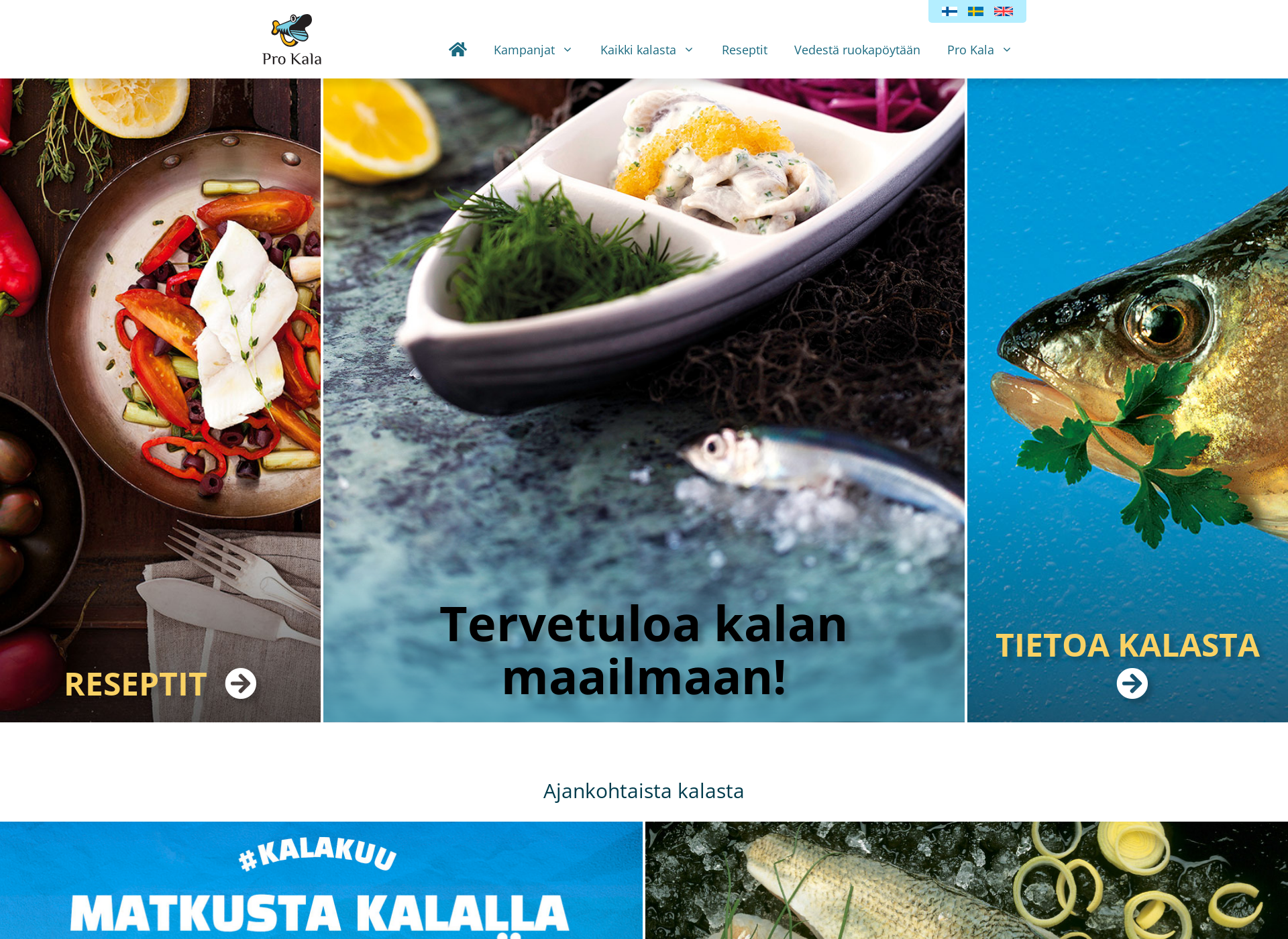 Skärmdump för kalakuu.fi