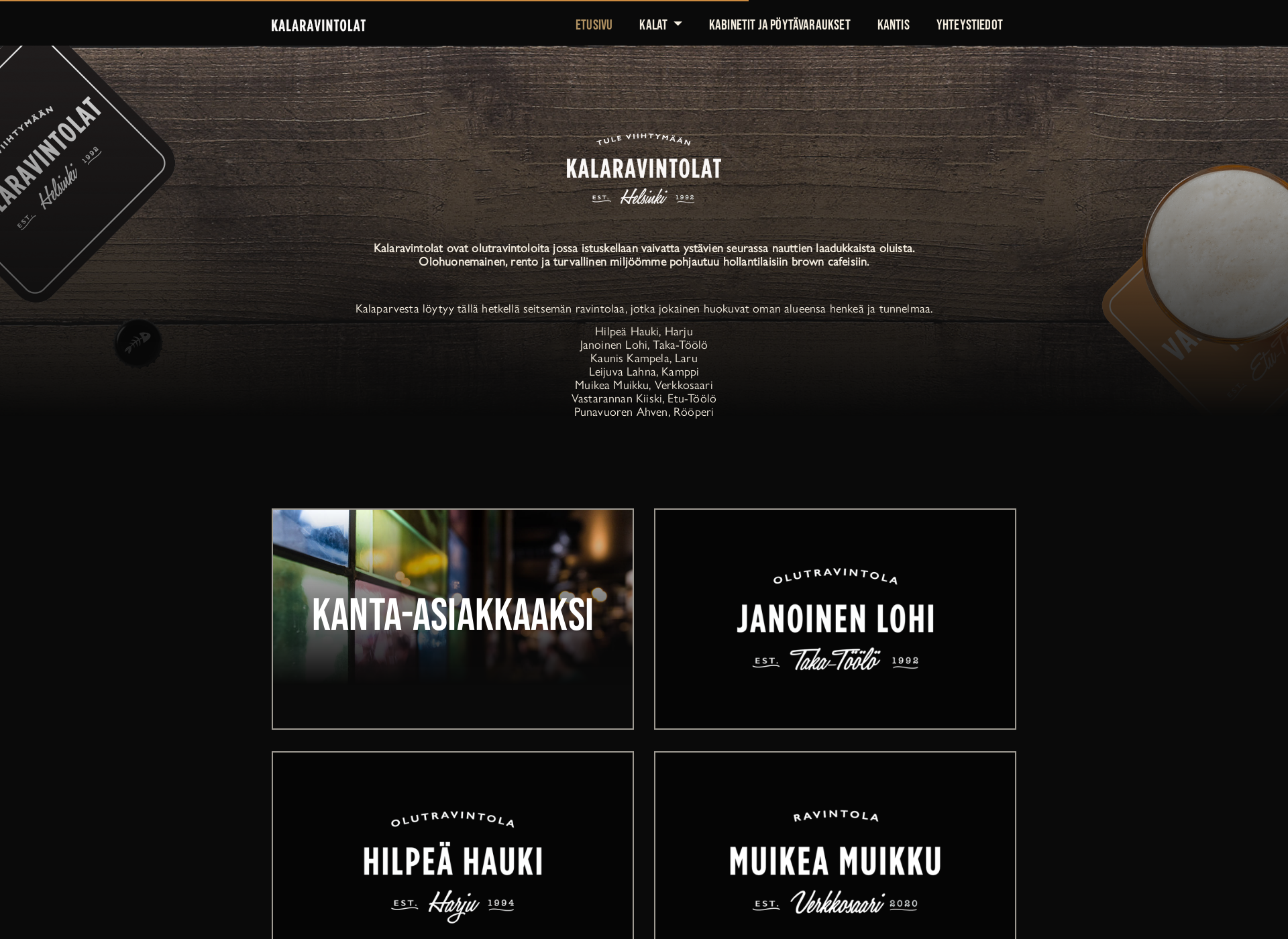 Screenshot for kalaravintolat.fi