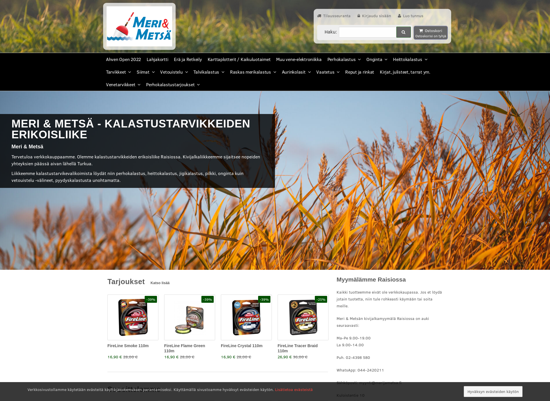 Screenshot for kalastajankauppa.fi