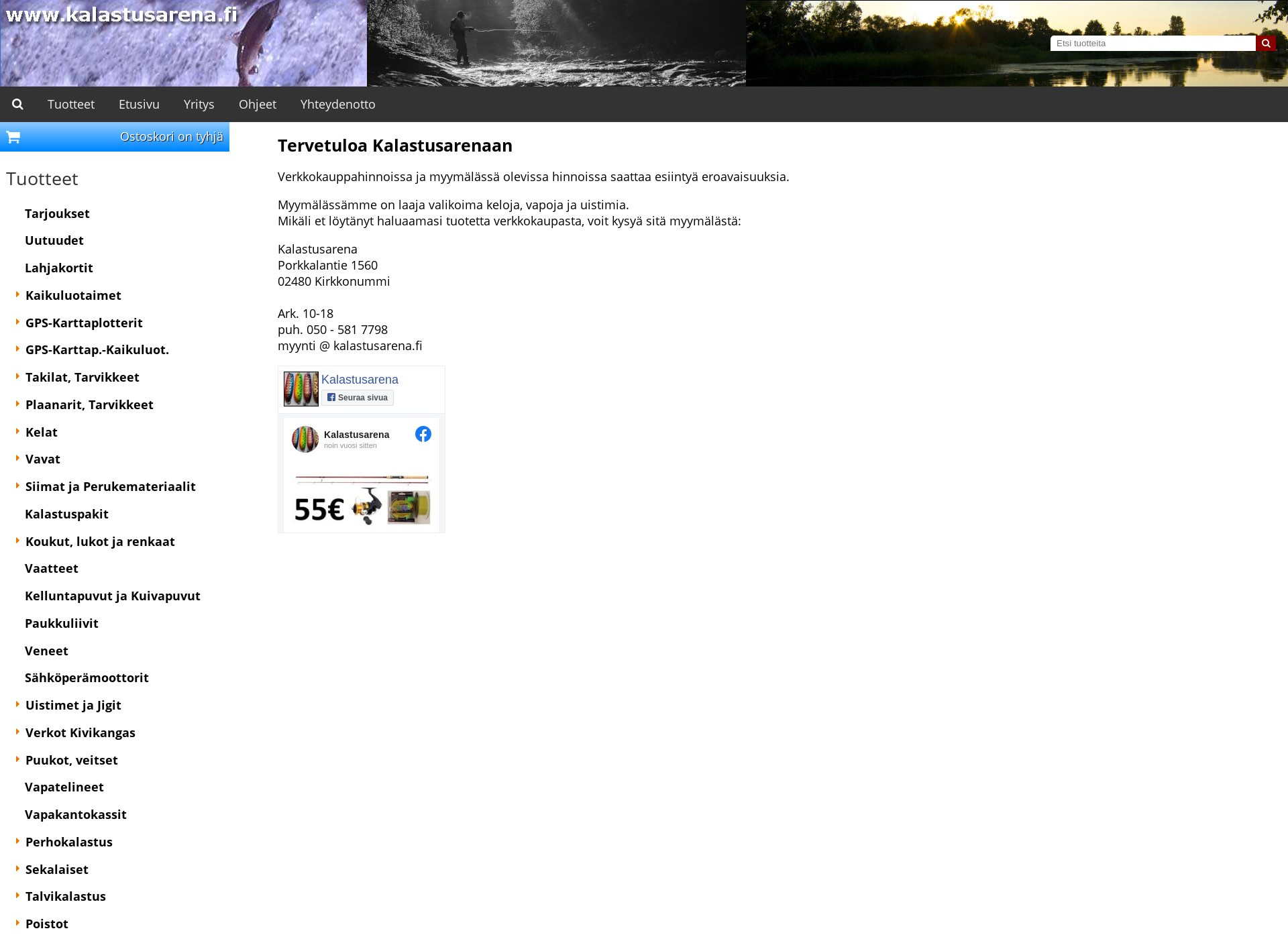 Screenshot for kalastusarena.fi