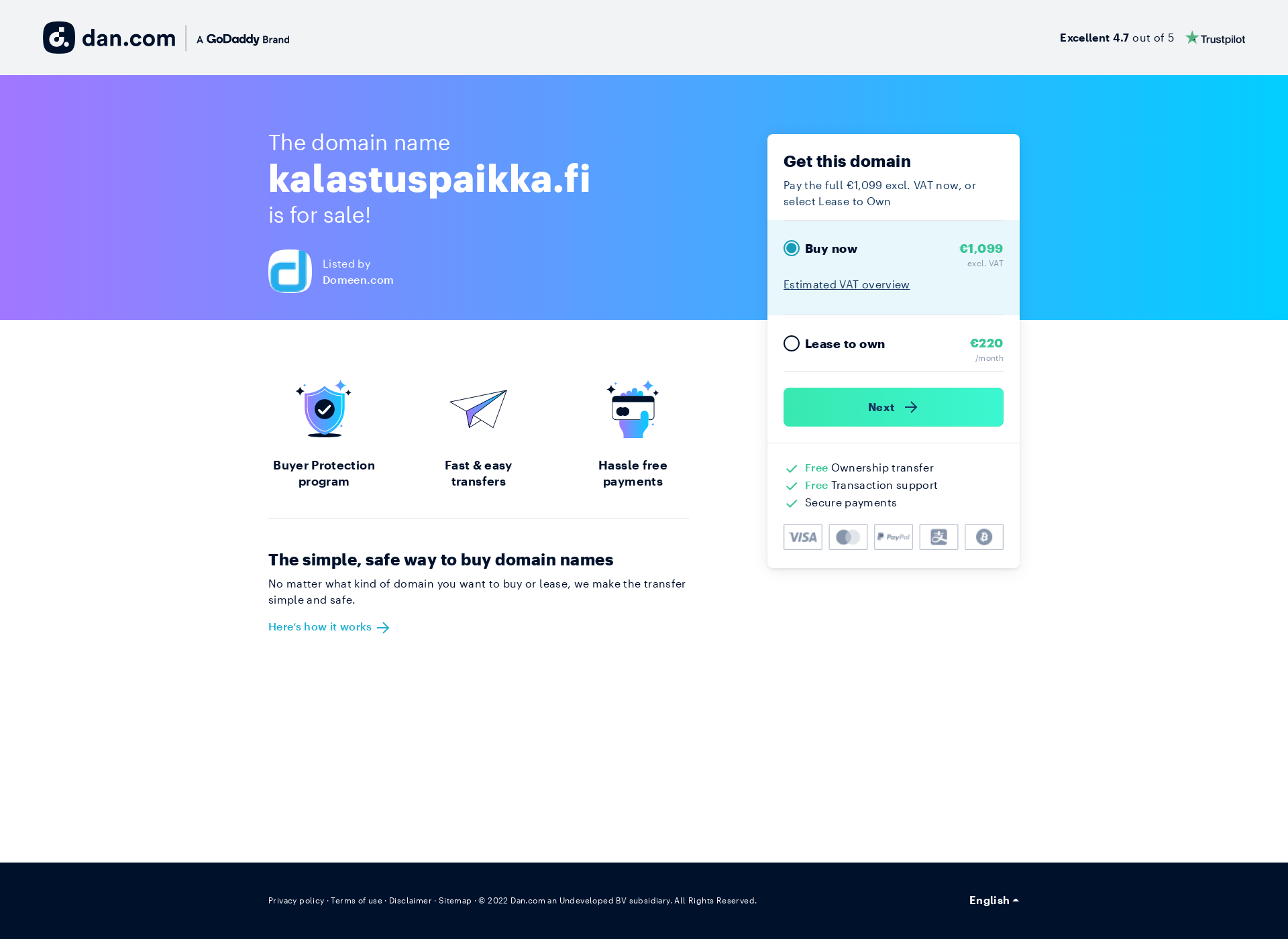 Screenshot for kalastuspaikka.fi