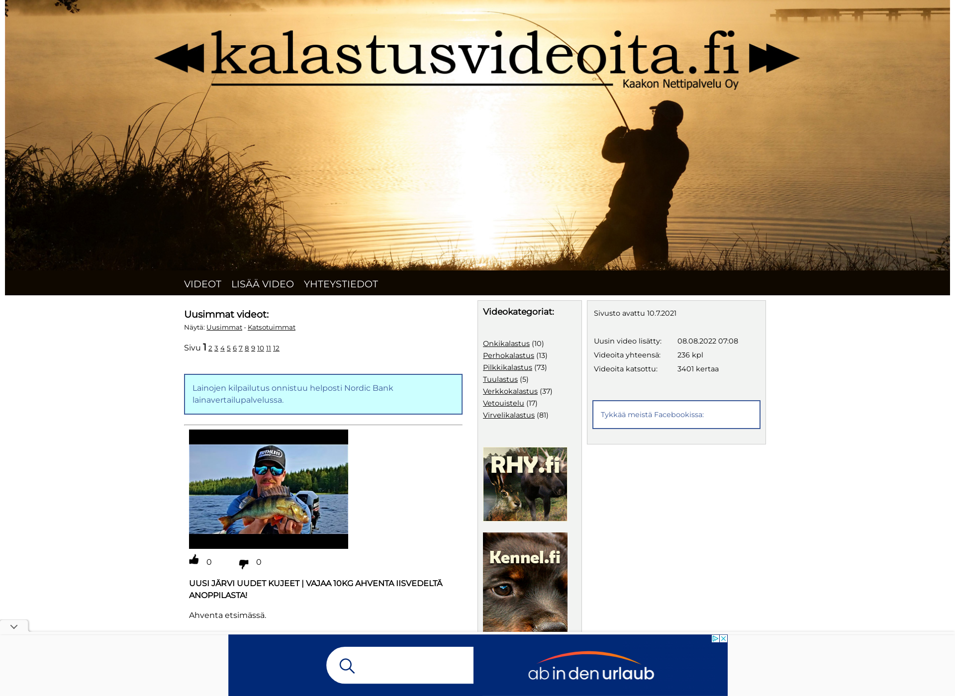 Screenshot for kalastusvideoita.fi