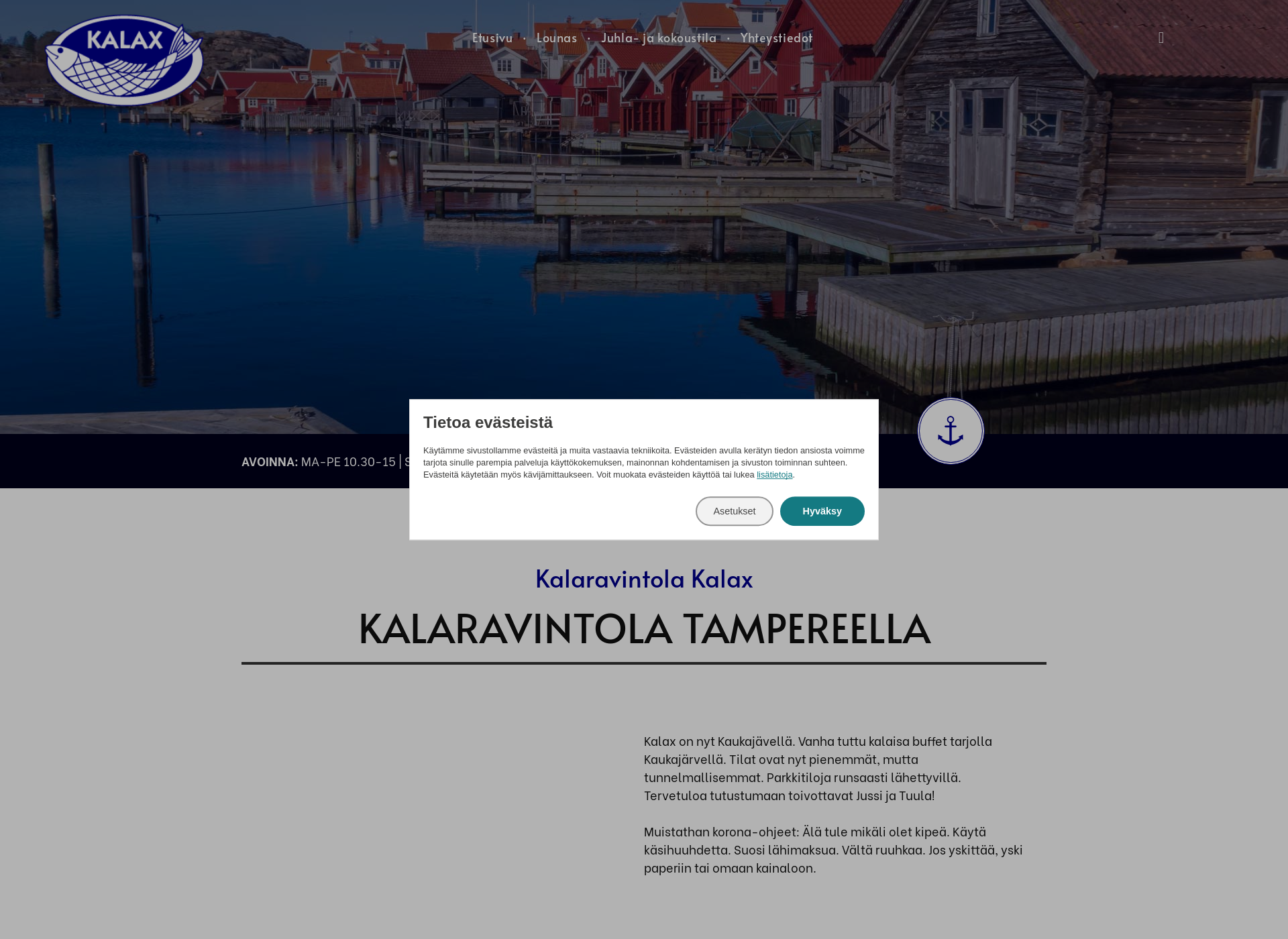 Screenshot for kalaxravintolat.fi