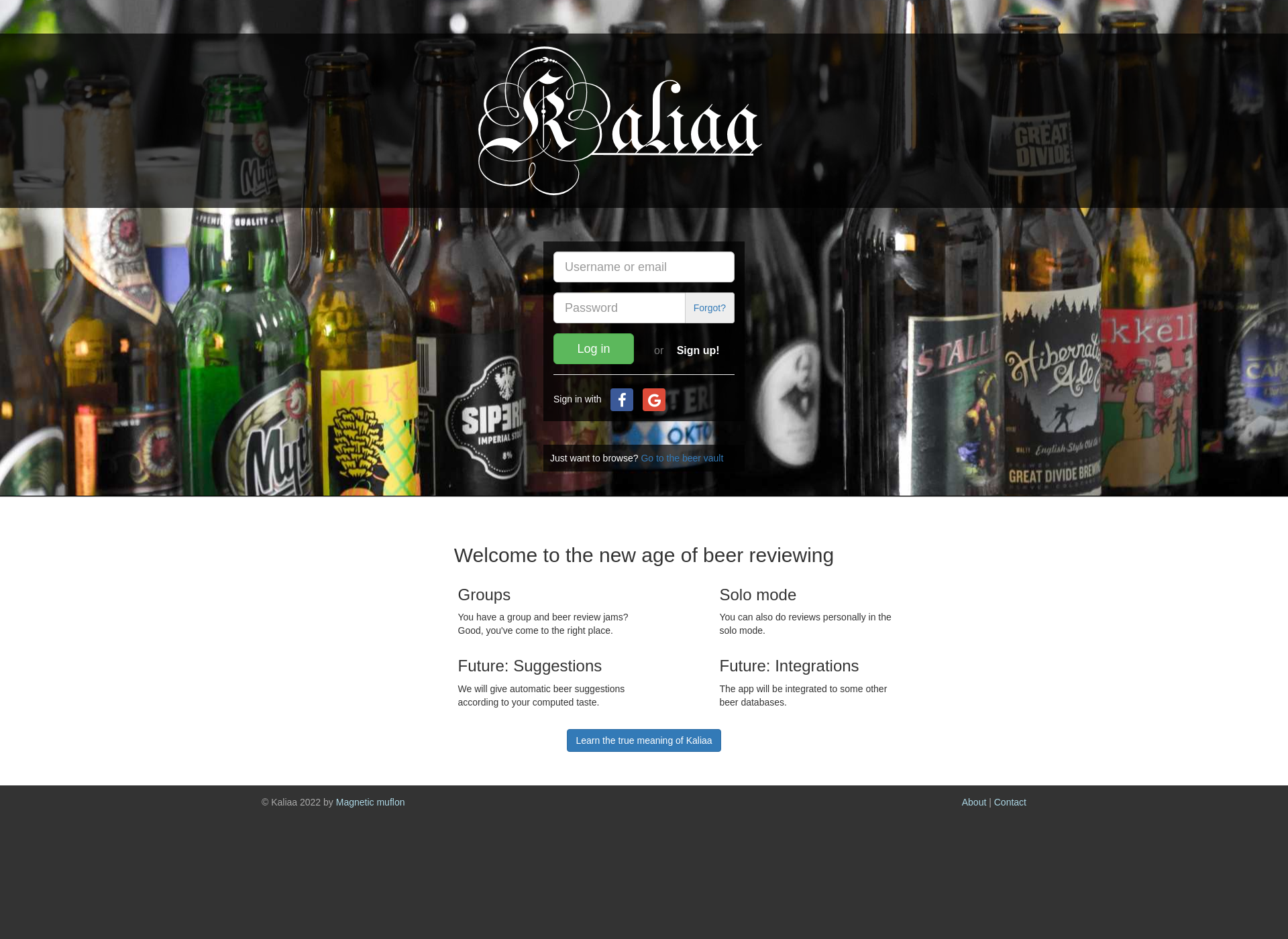 Screenshot for kaliaa.fi