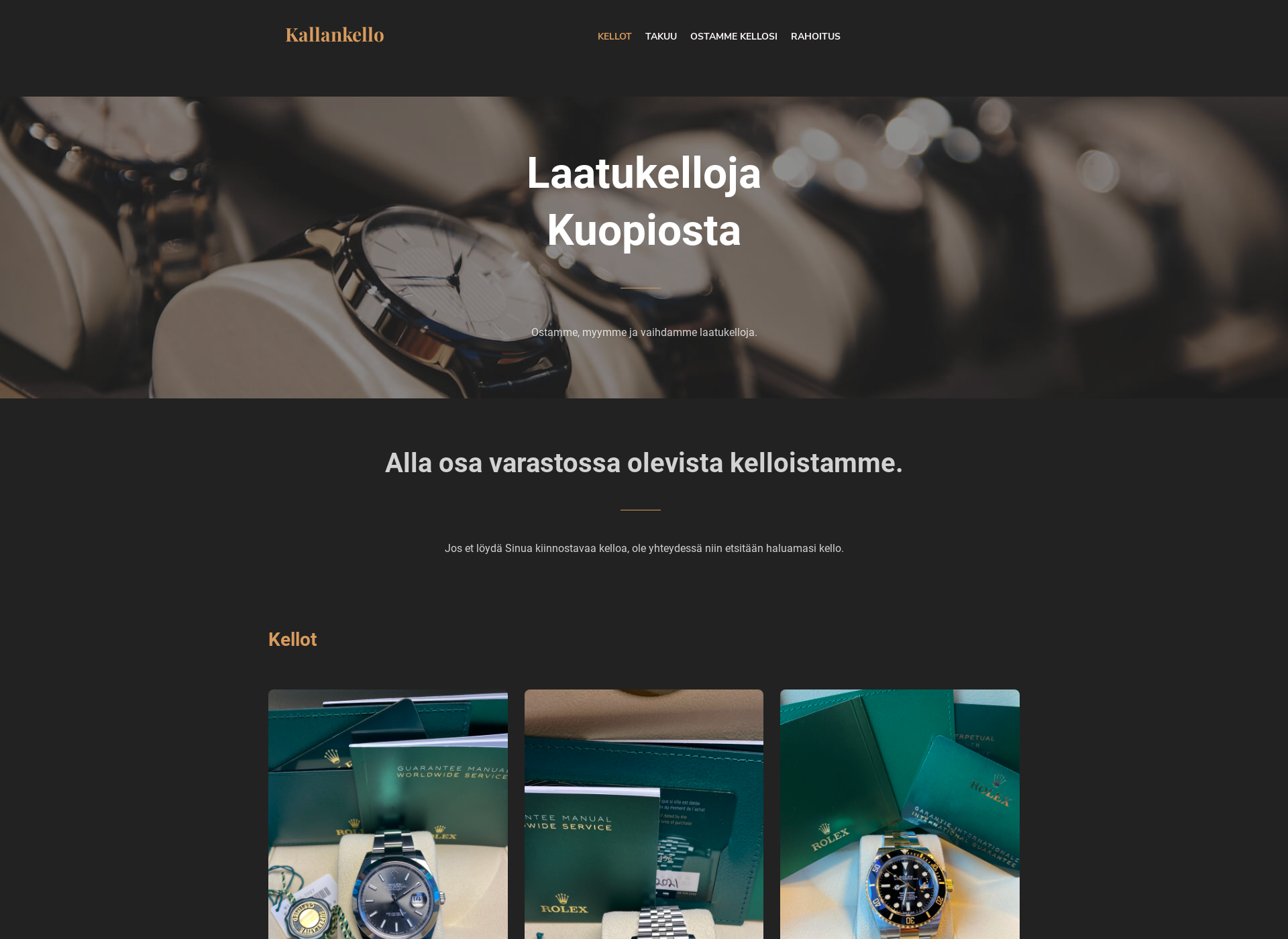 Screenshot for kallankello.fi