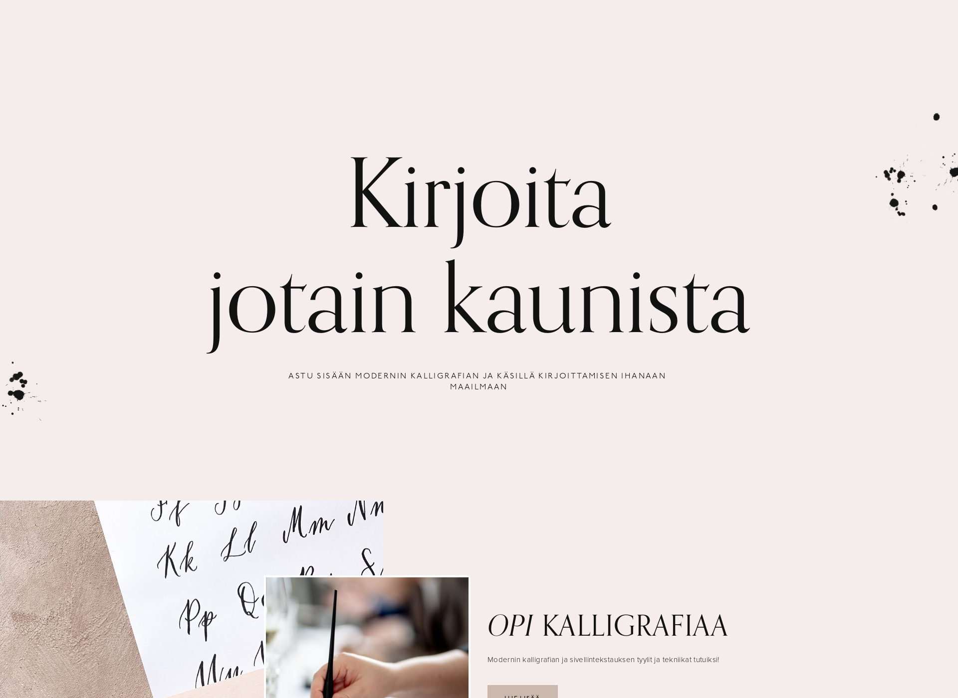 Näyttökuva kalligrafiastudio.fi