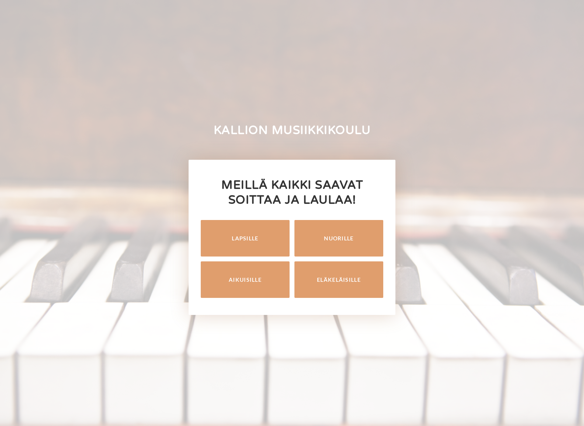 Skärmdump för kallionmusiikkikoulu.fi