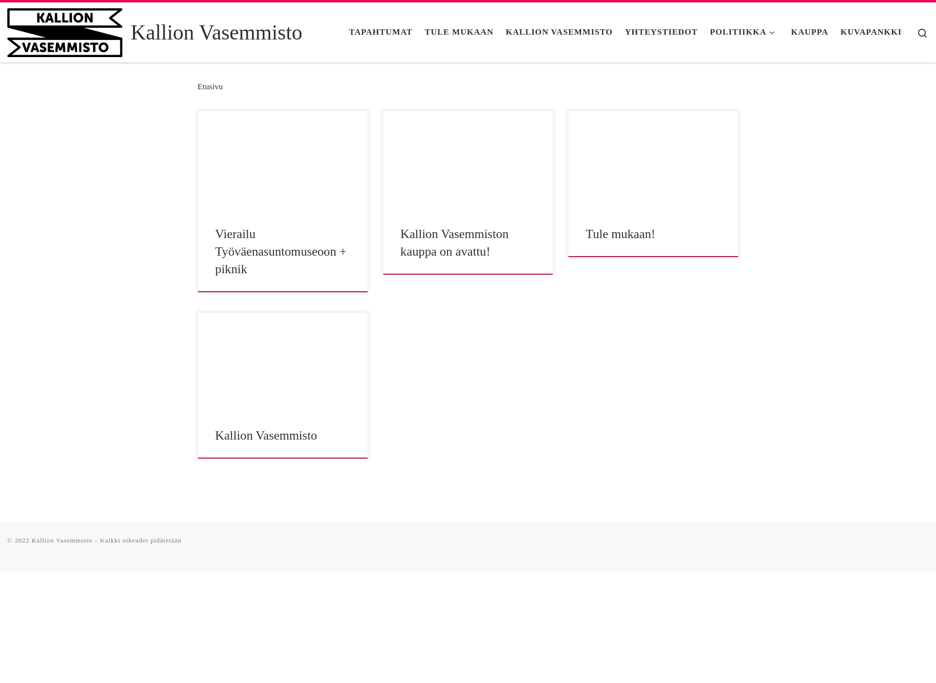 Screenshot for kallionvasemmisto.fi