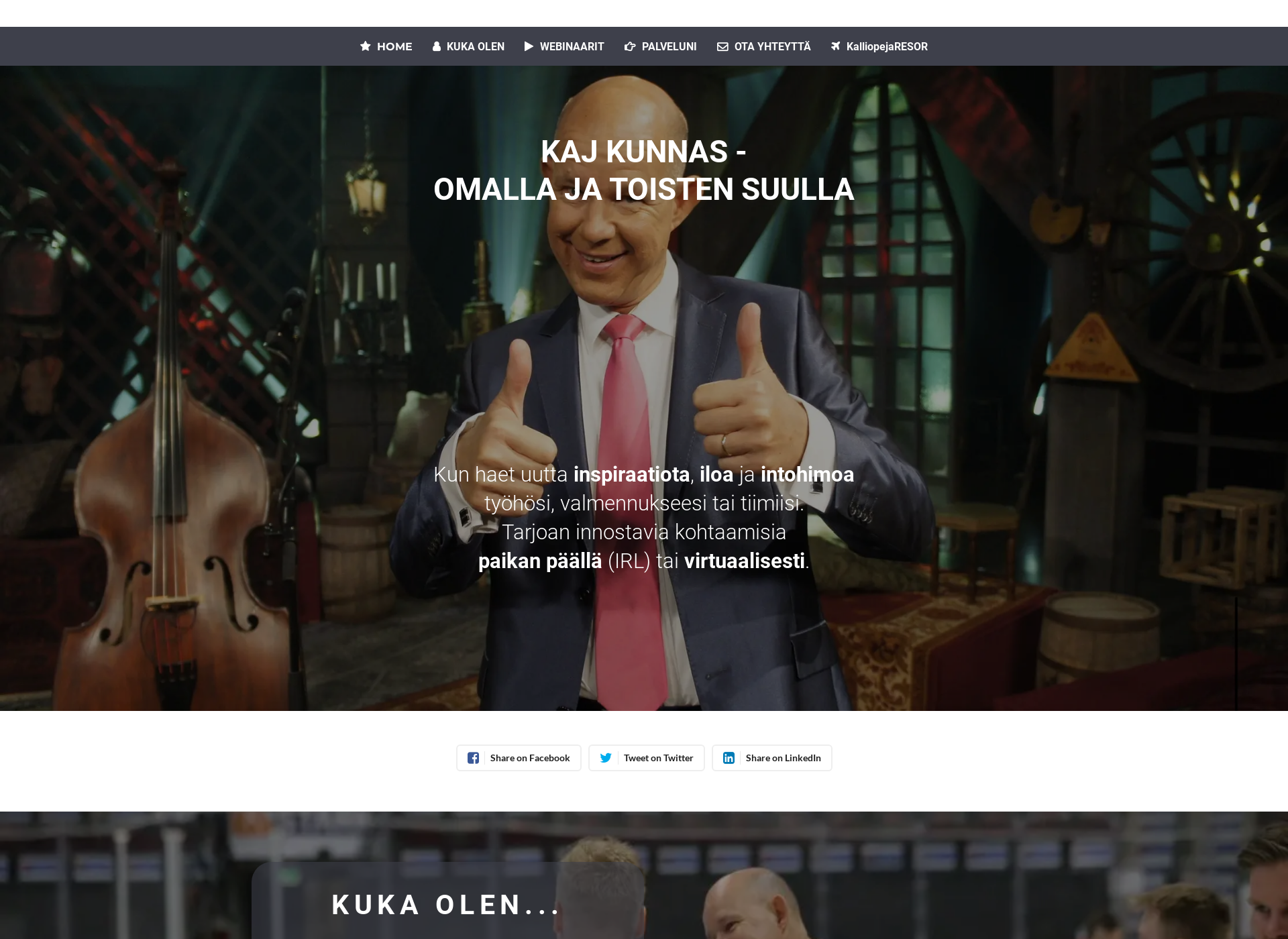 Screenshot for kalliopeja.fi