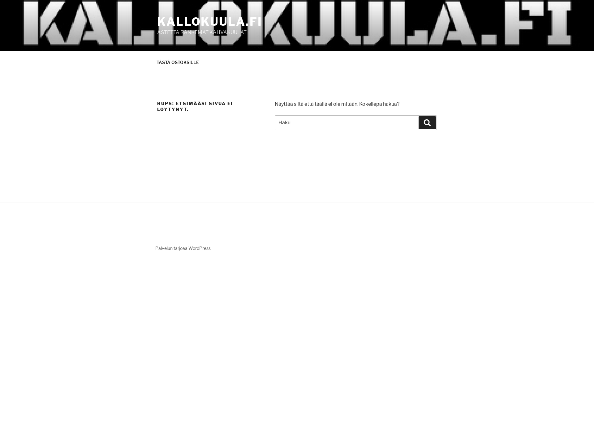 Screenshot for kallokuula.fi