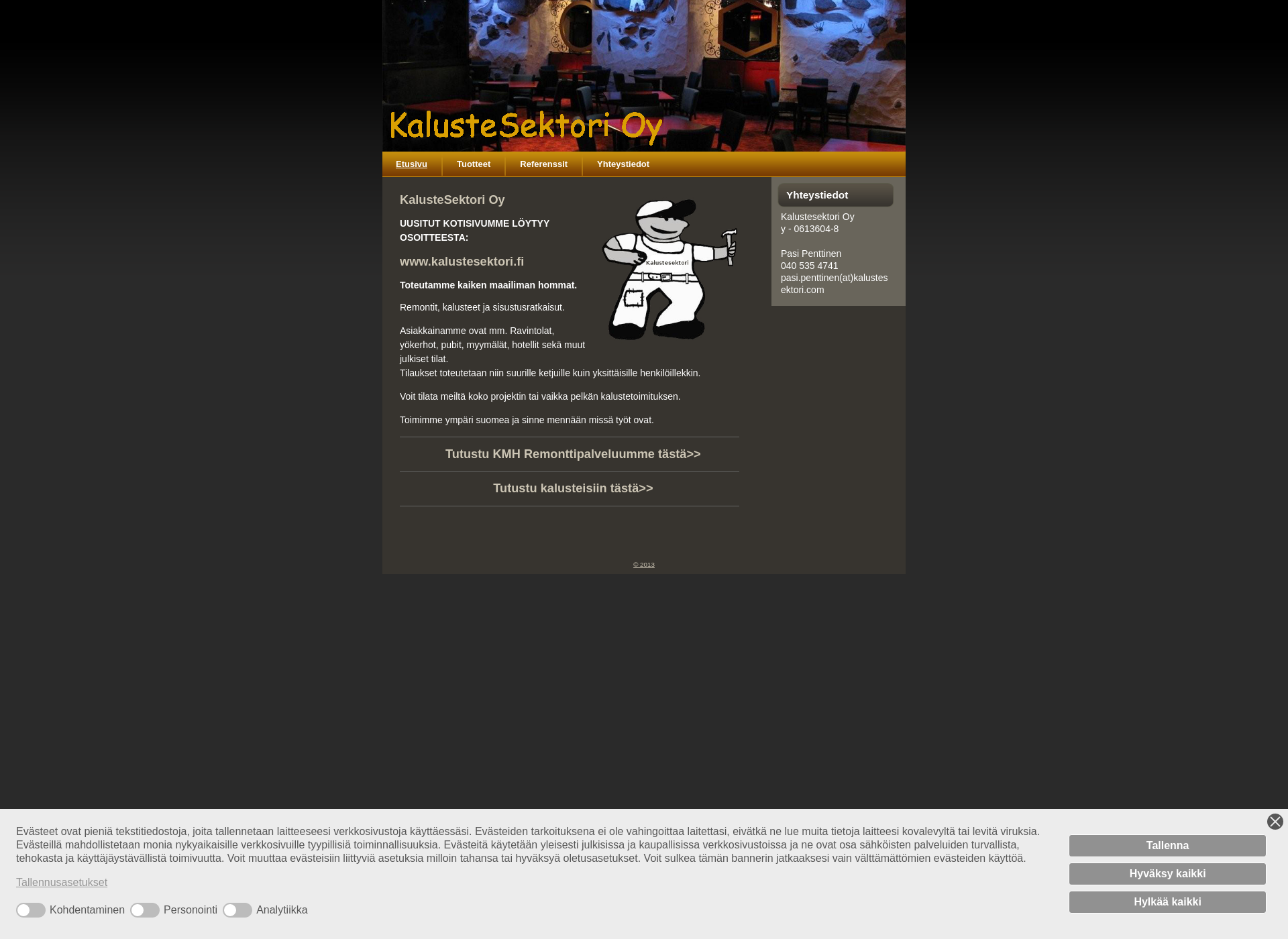 Skärmdump för kalustesektori.com